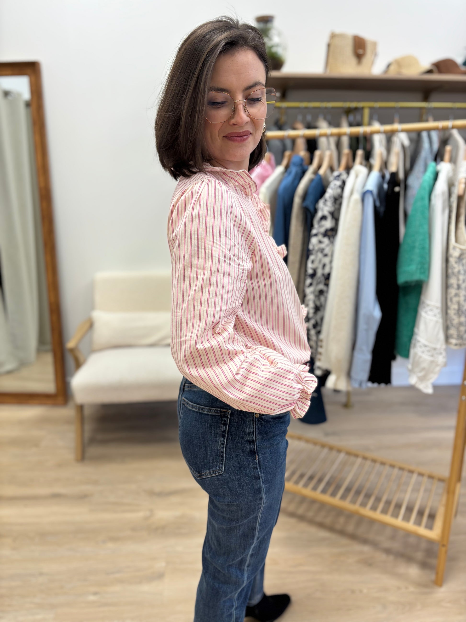 Chemise Déborah rose