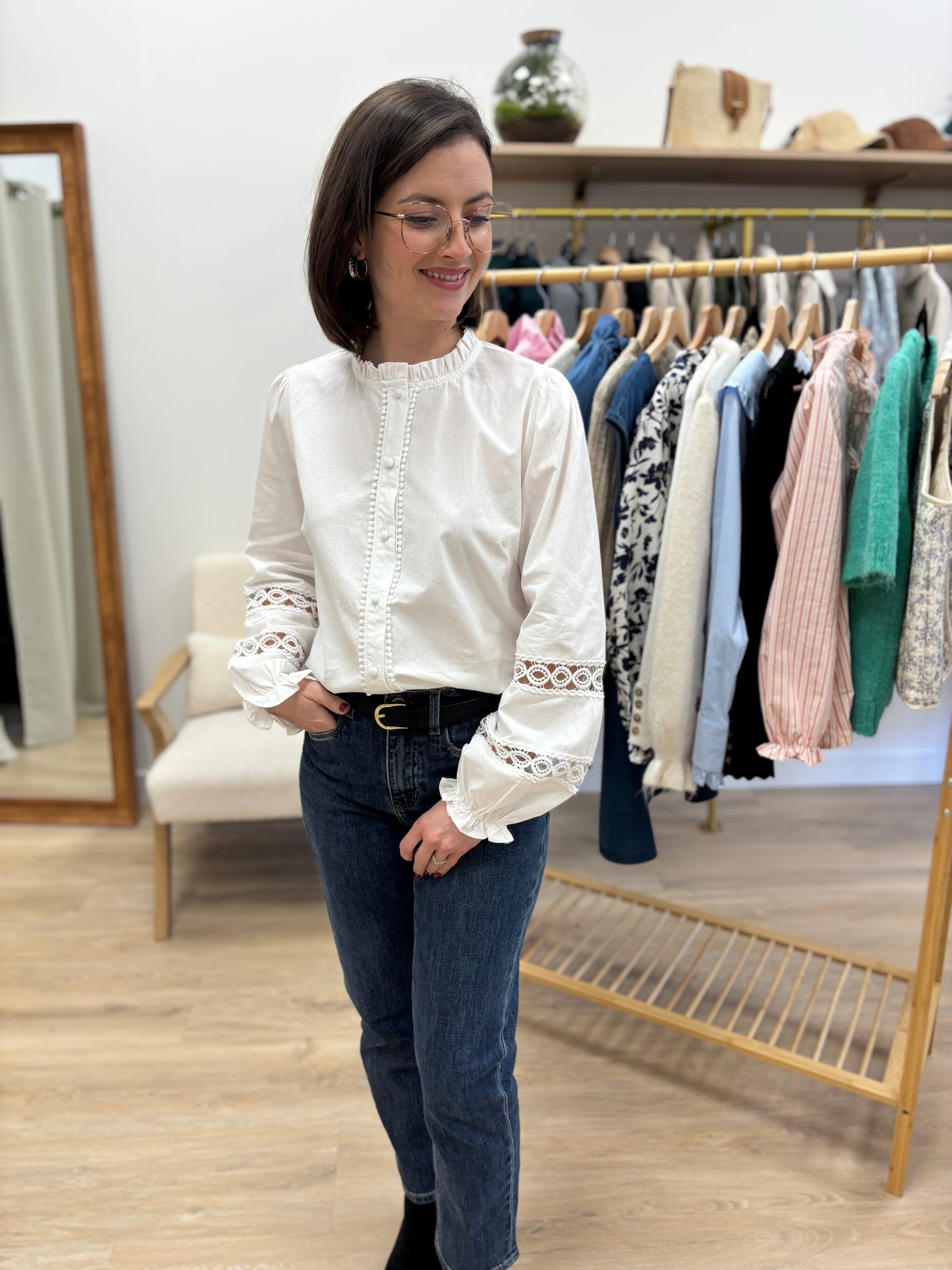 Chemise Justine blanche