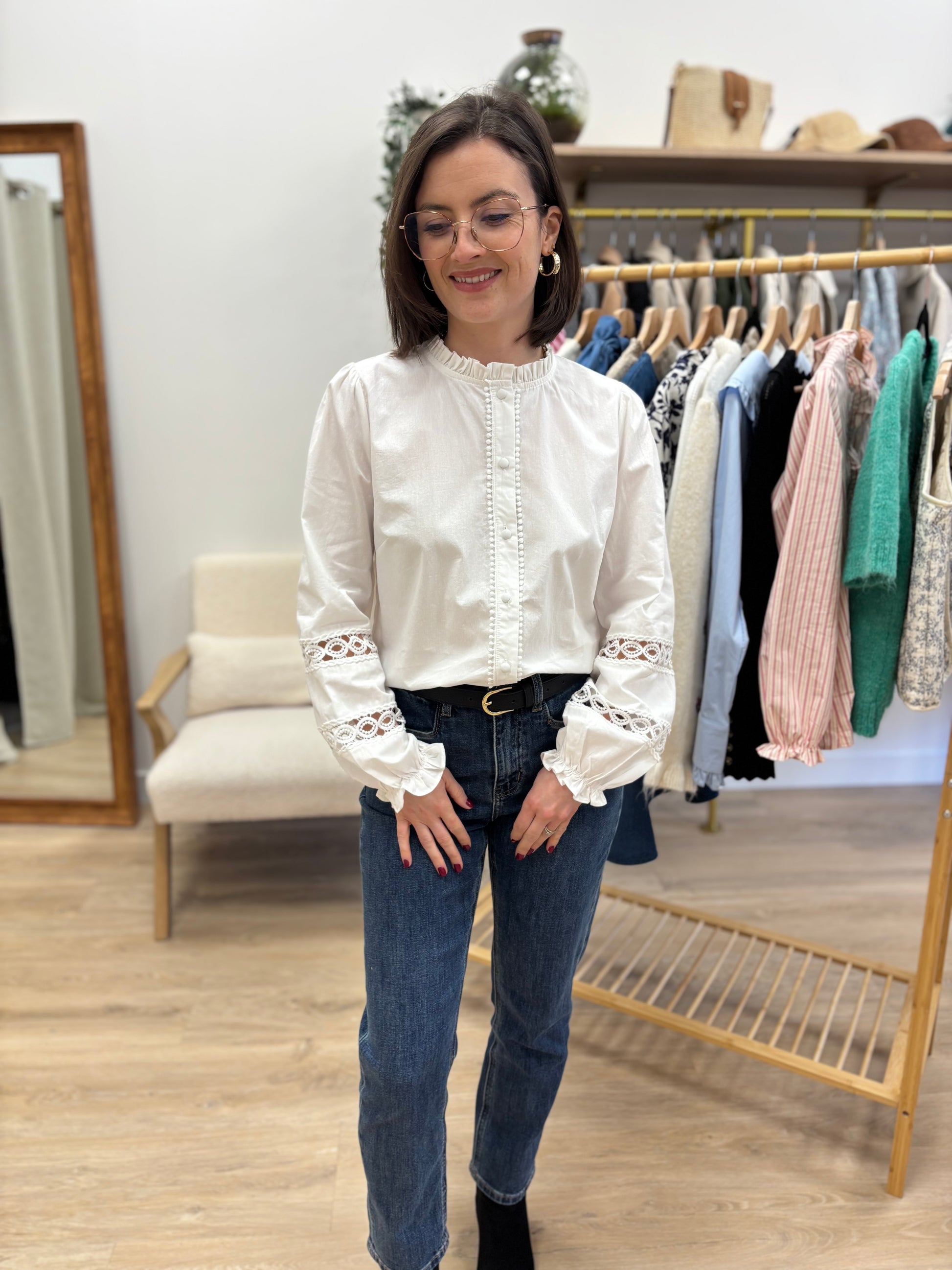 Chemise Justine blanche