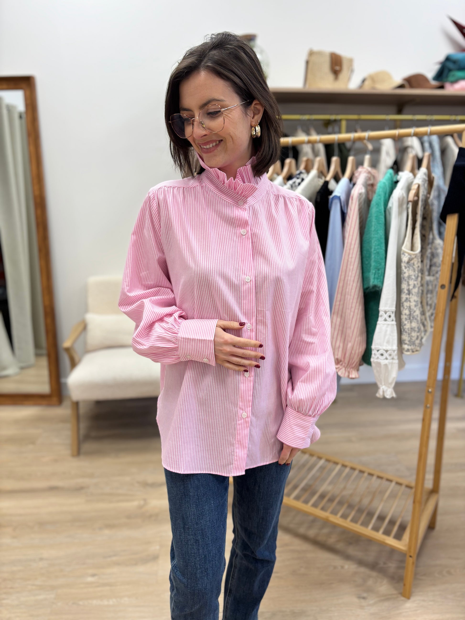 Chemise Johanna rose