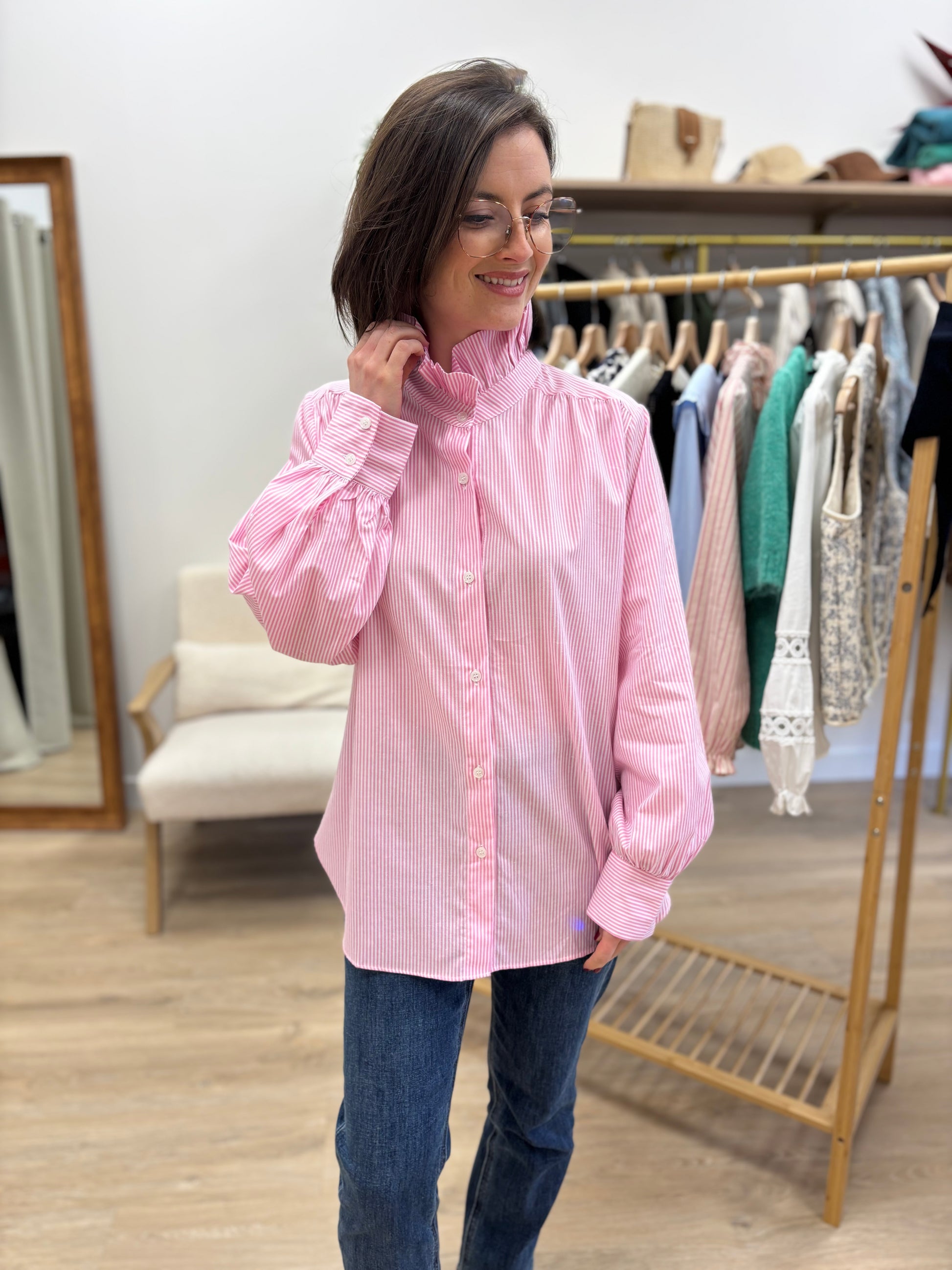 Chemise Johanna rose