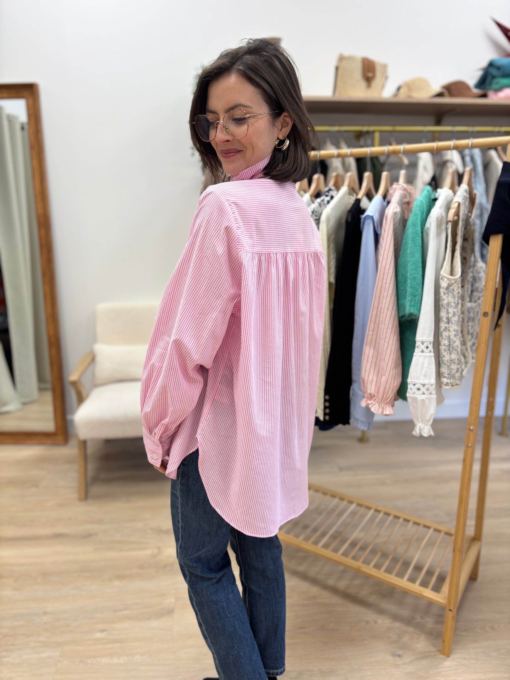 Chemise Johanna rose