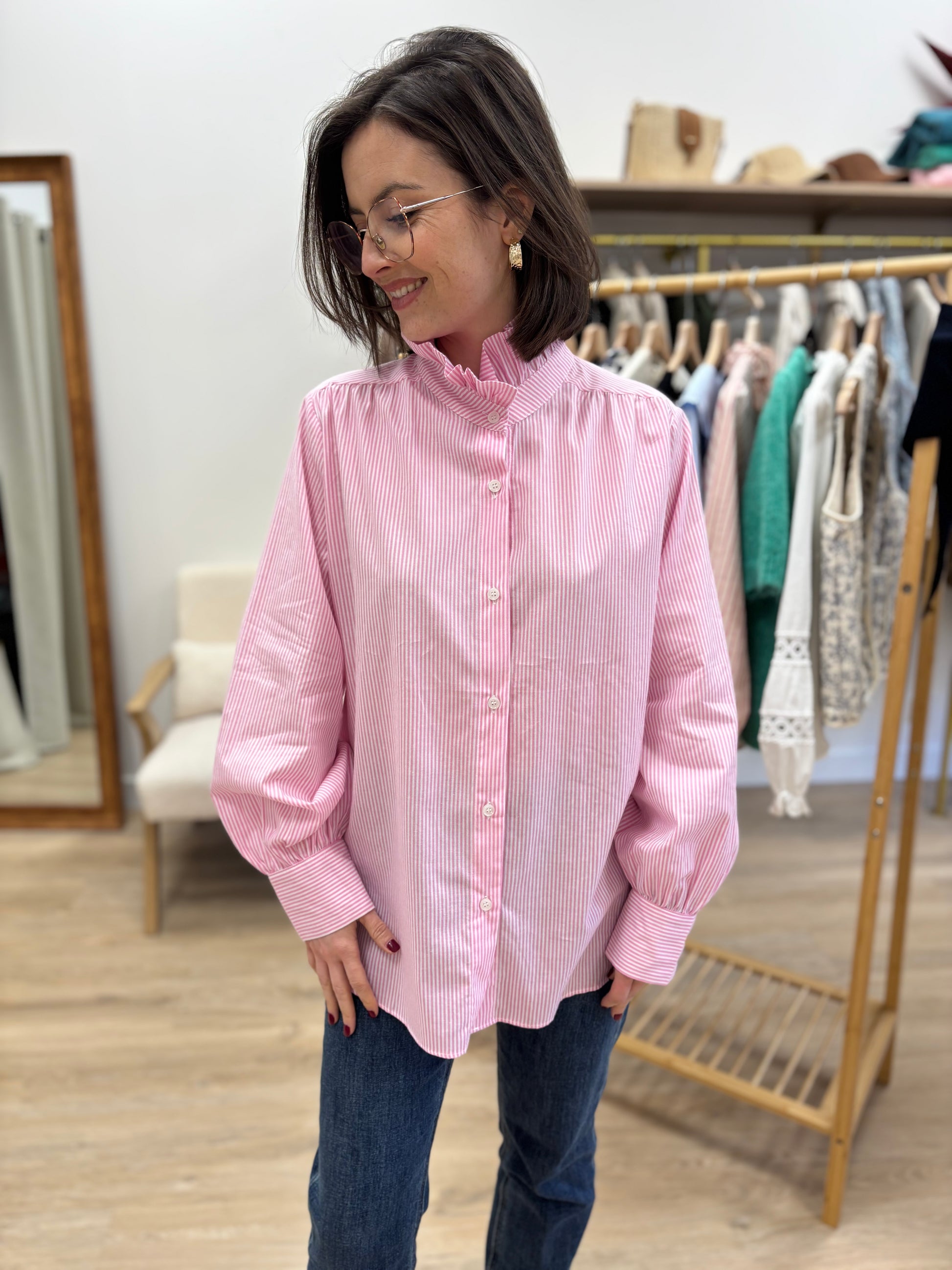 Chemise Johanna rose