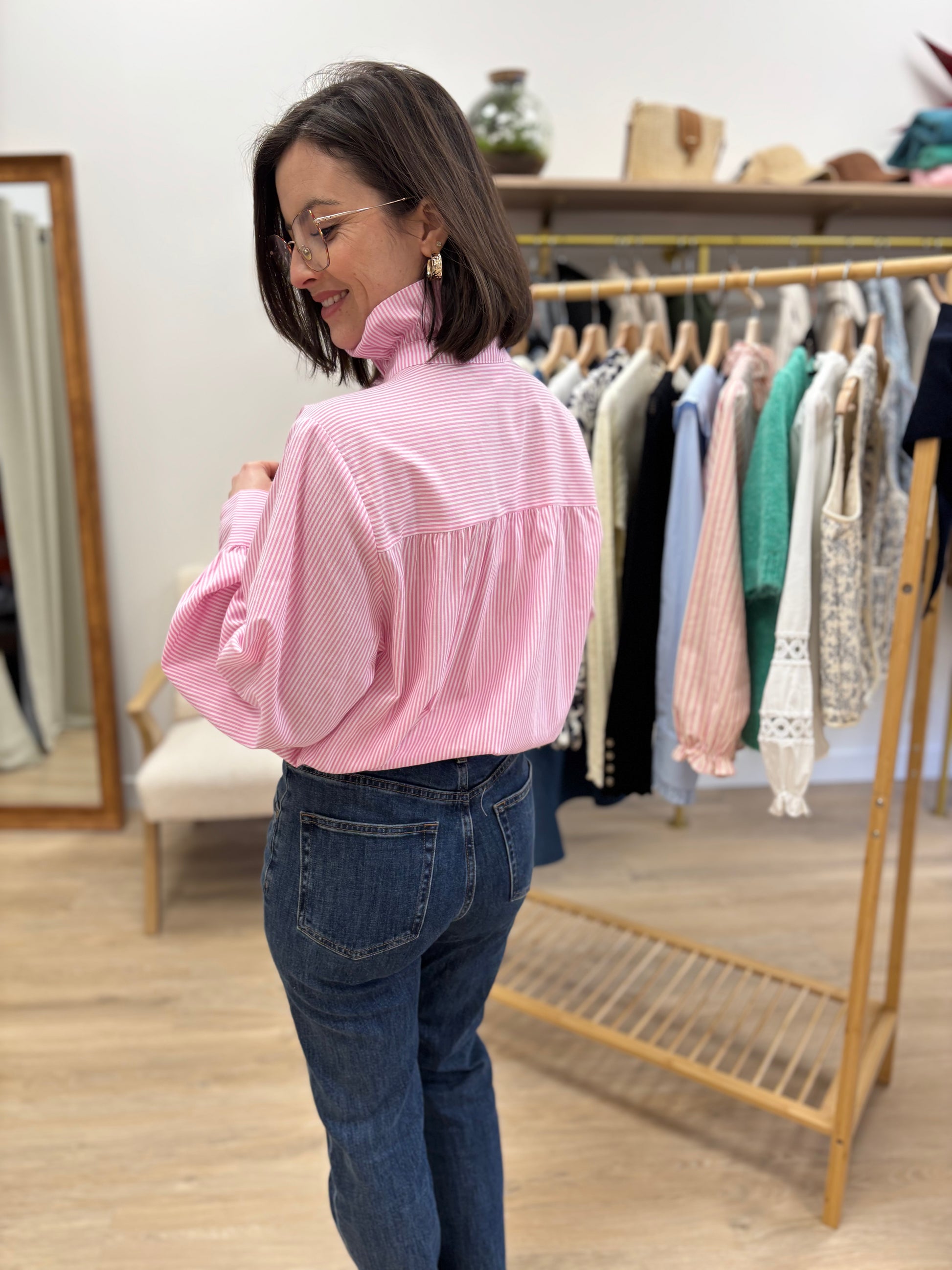 Chemise Johanna rose