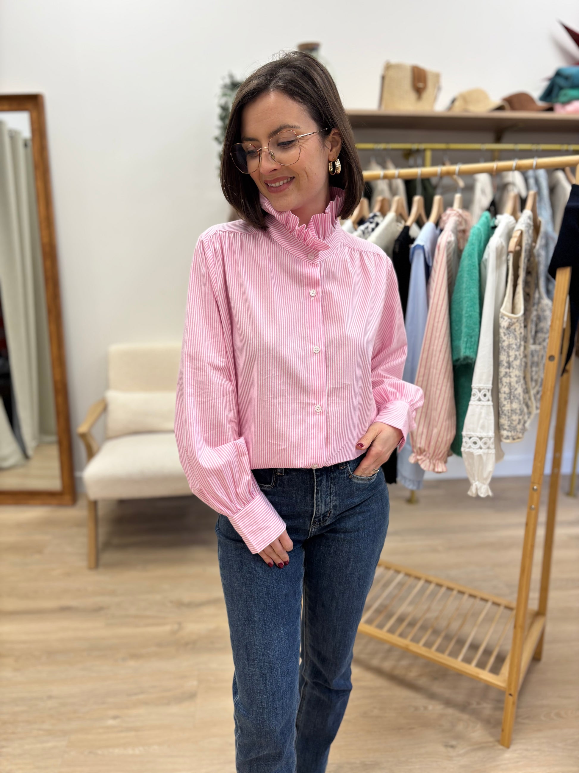 Chemise Johanna rose