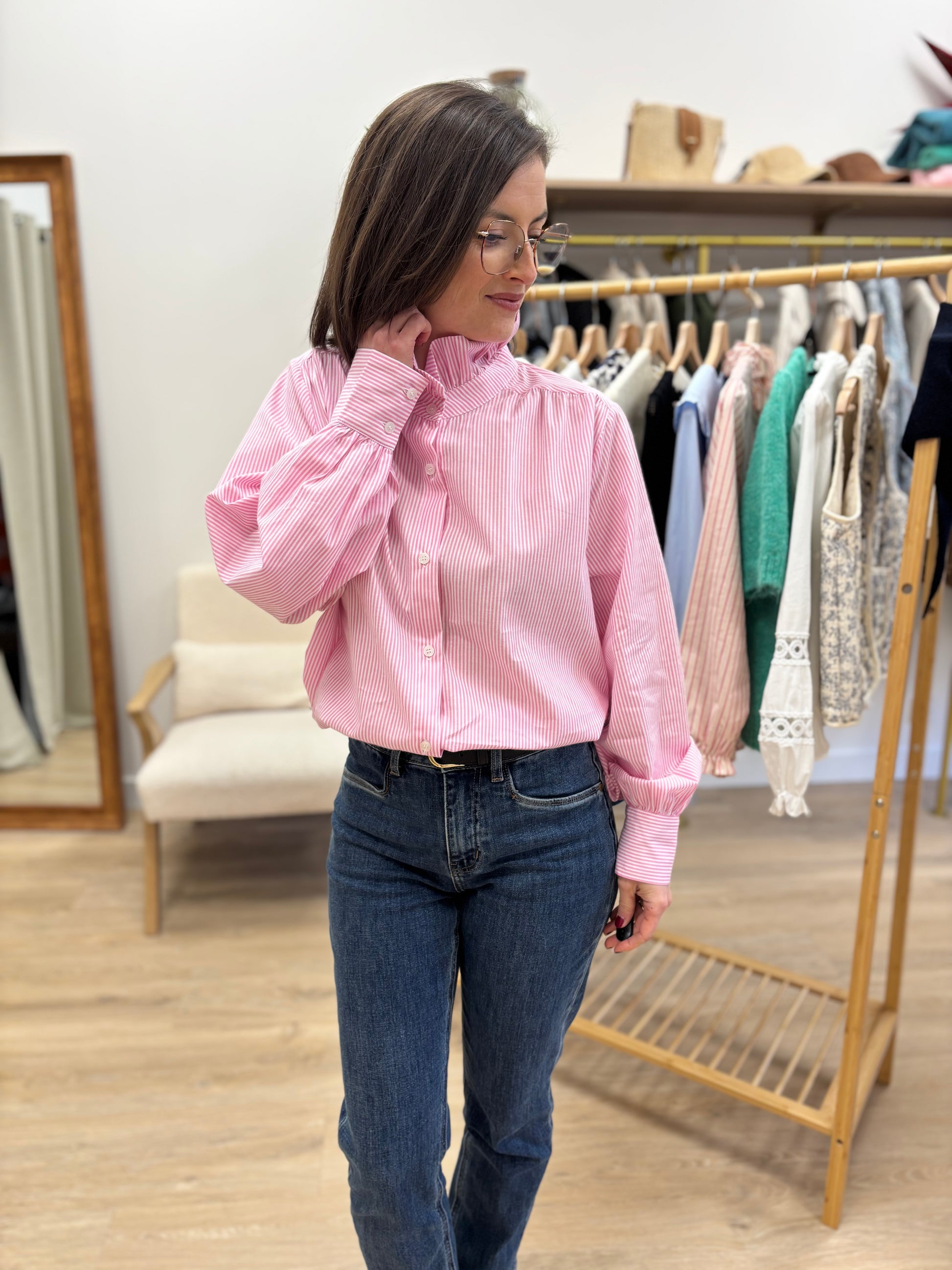 Chemise Johanna rose