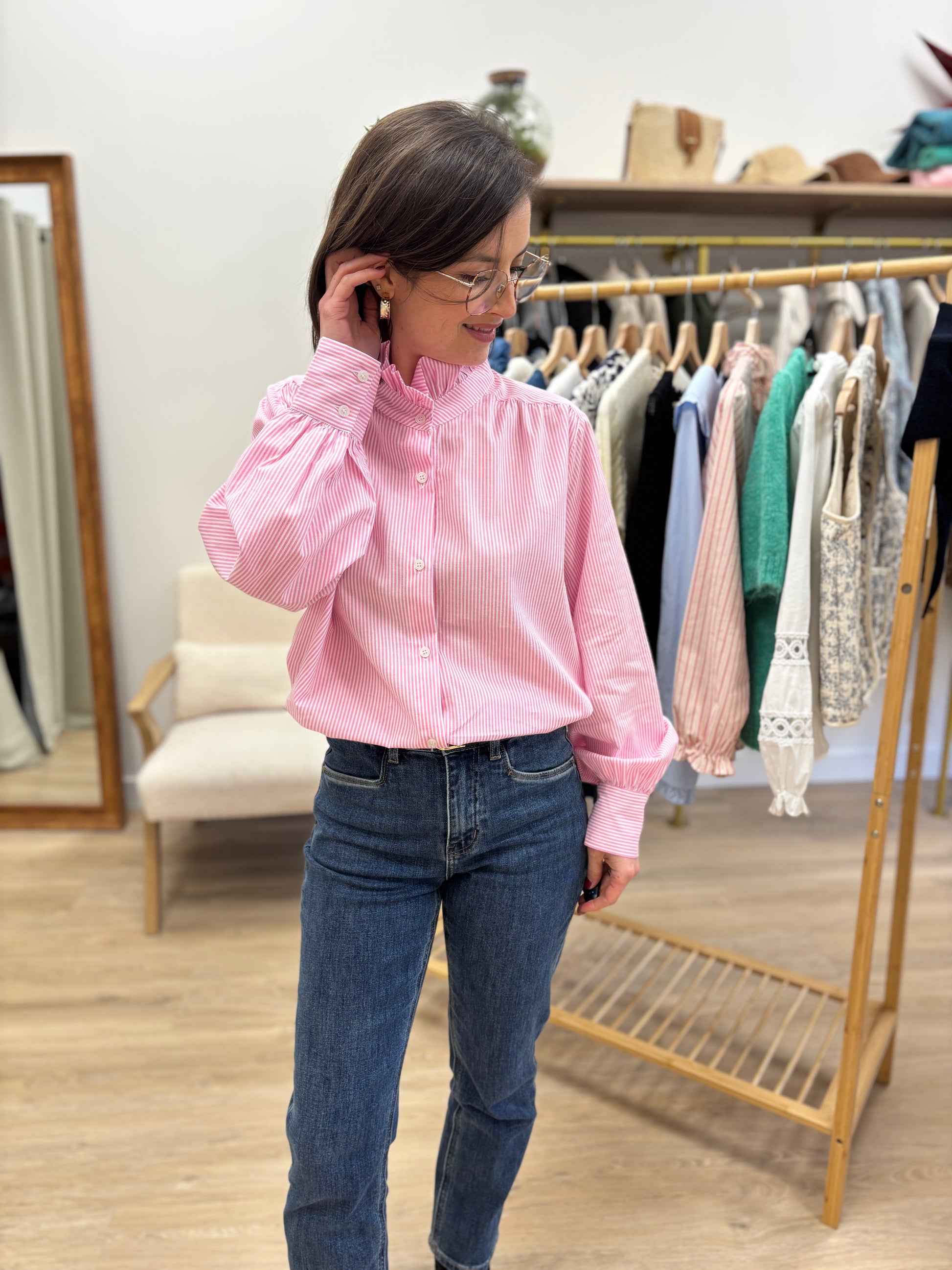 Chemise Johanna rose