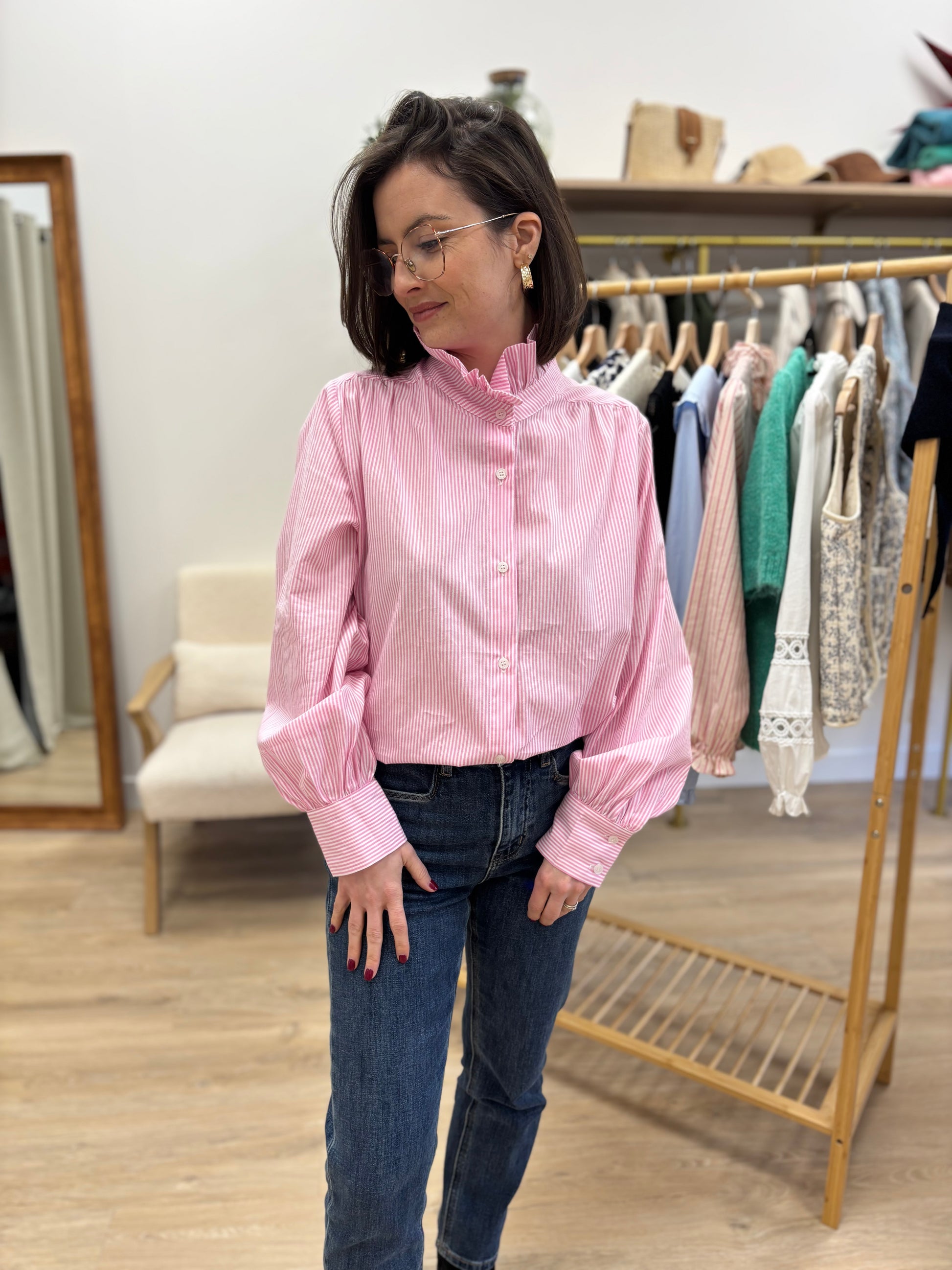 Chemise Johanna rose