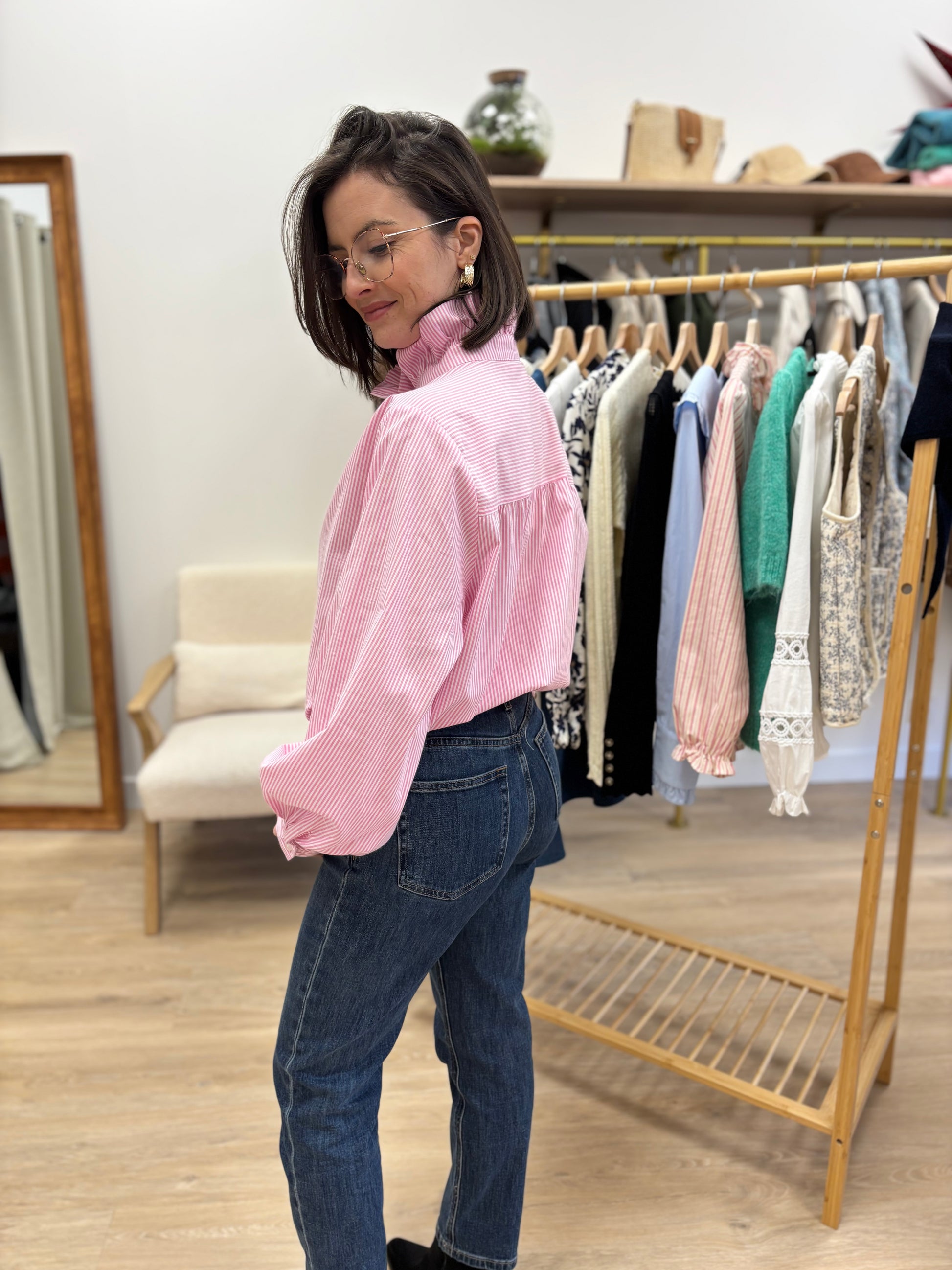 Chemise Johanna rose