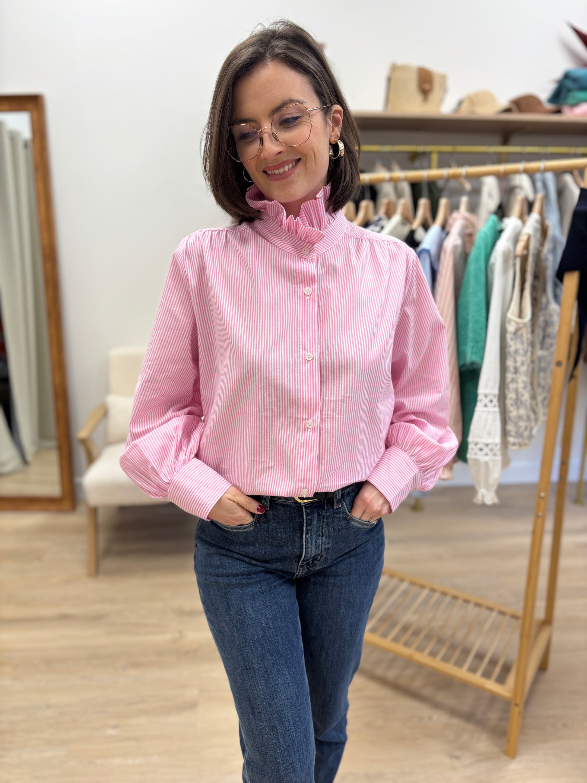 Chemise Johanna rose