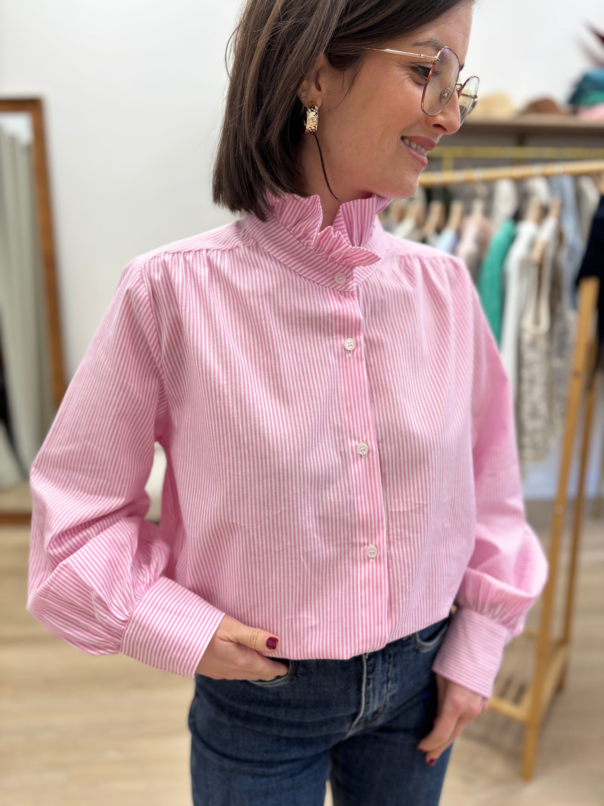 Chemise Johanna rose