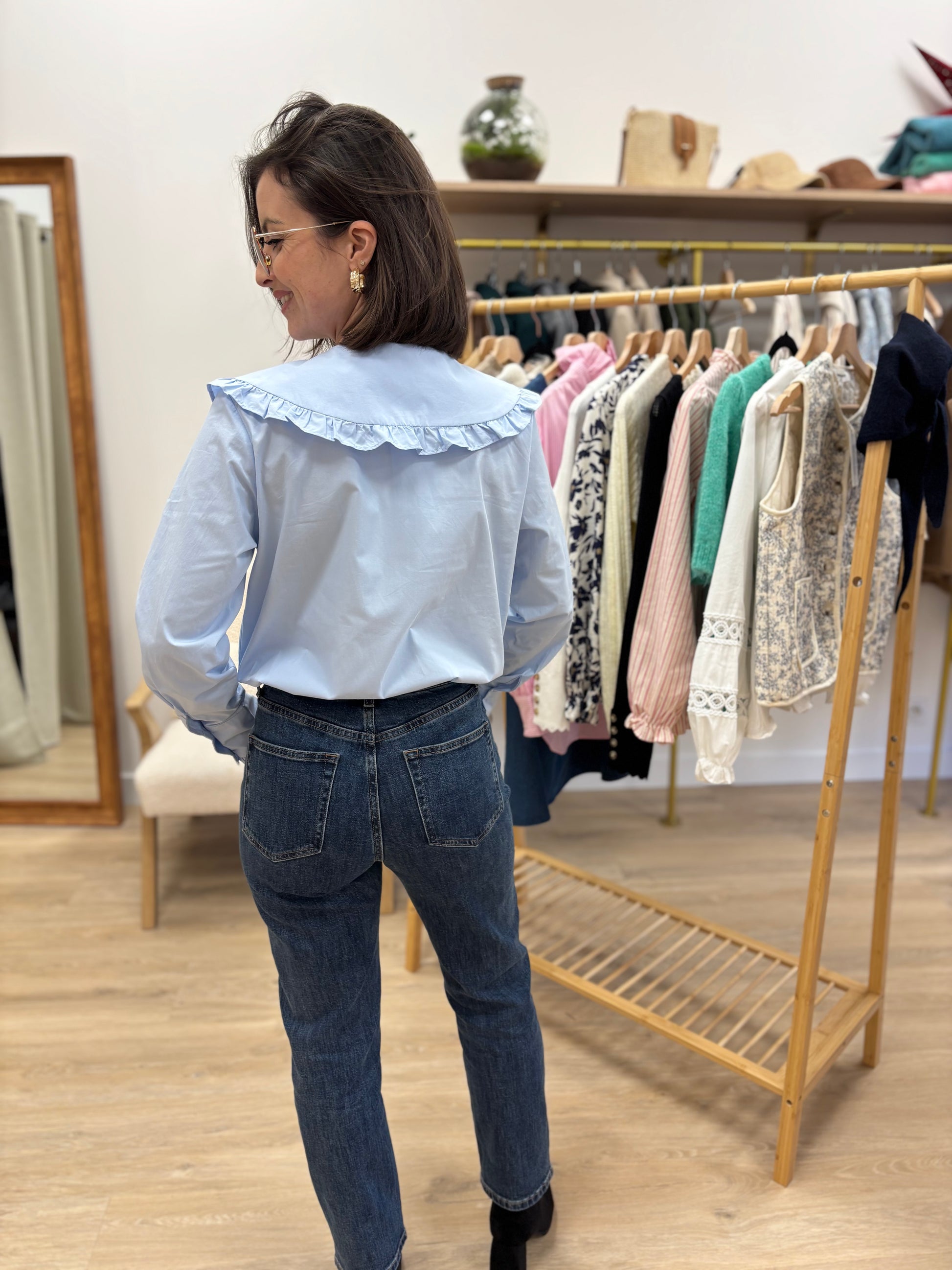 Chemise Ariane bleue