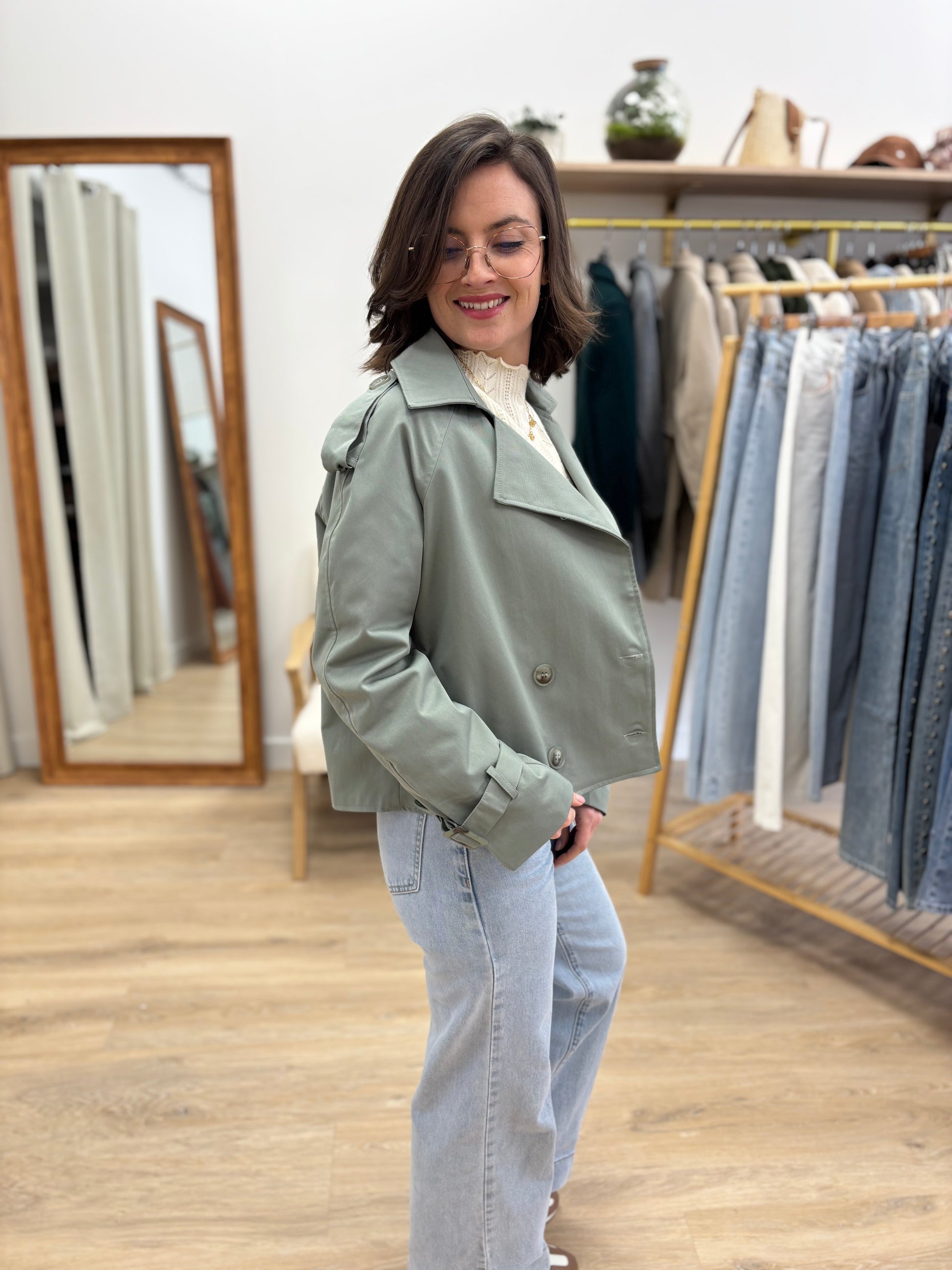 Trench vert court Justin