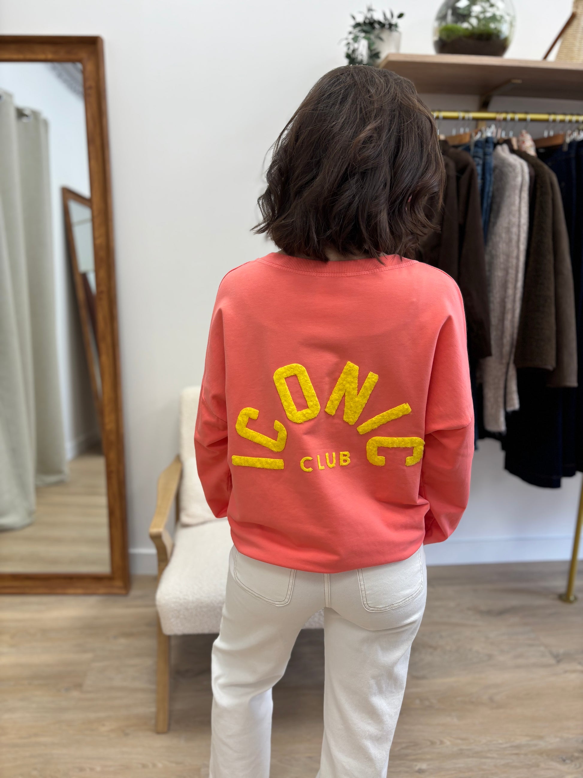 Sweat Iconic club corail