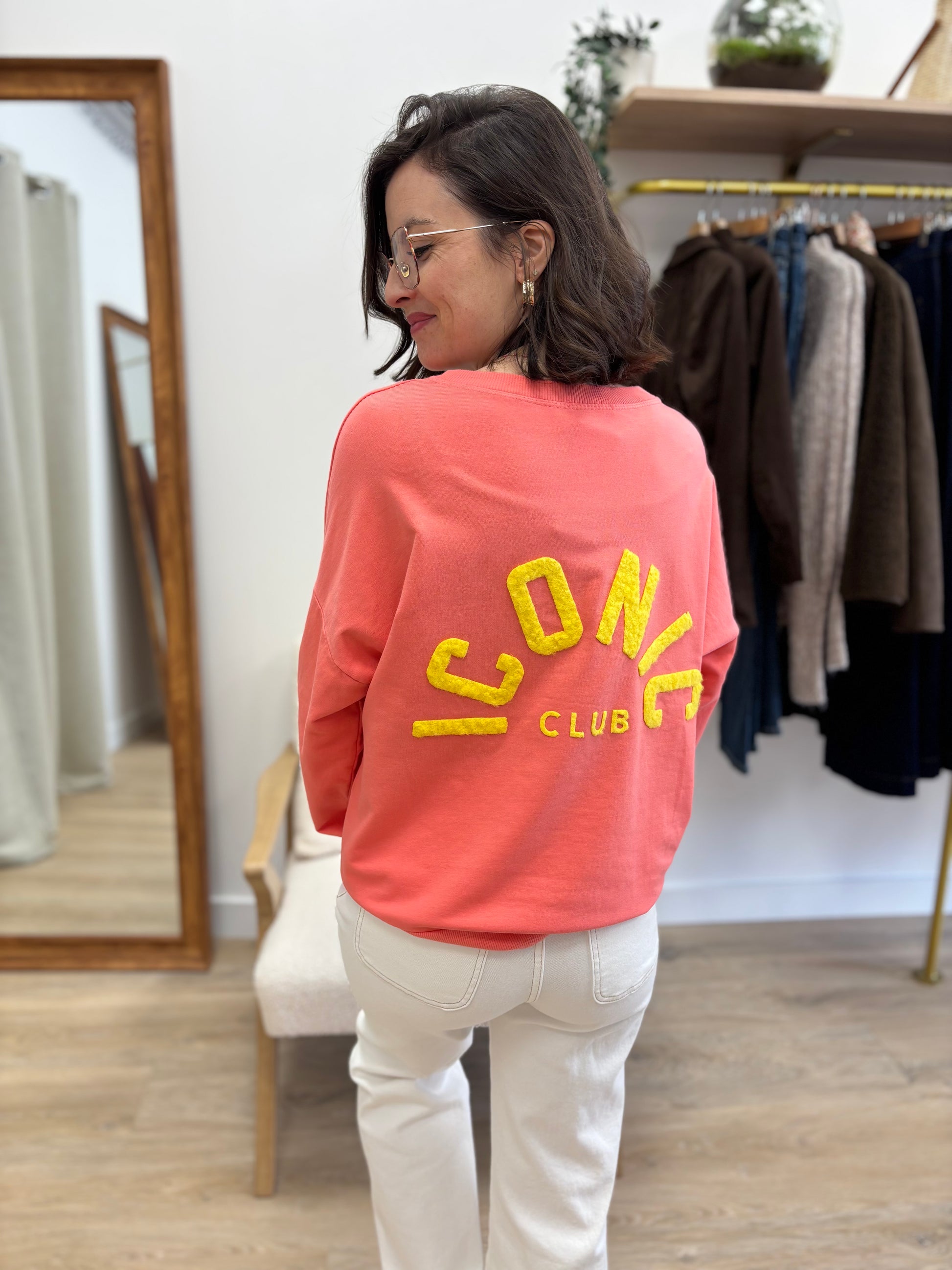 Sweat Iconic club corail