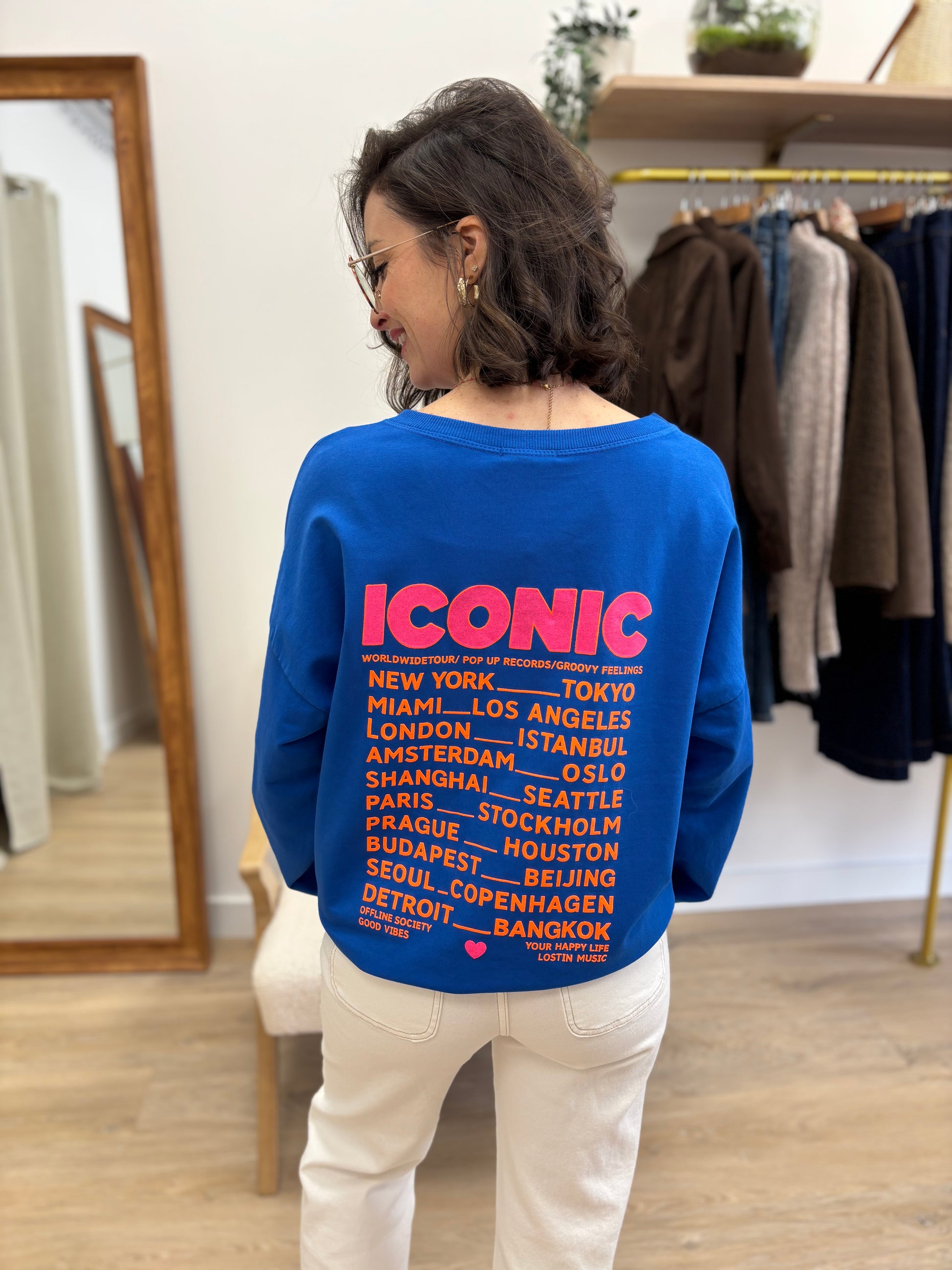 Sweat Iconic bleu