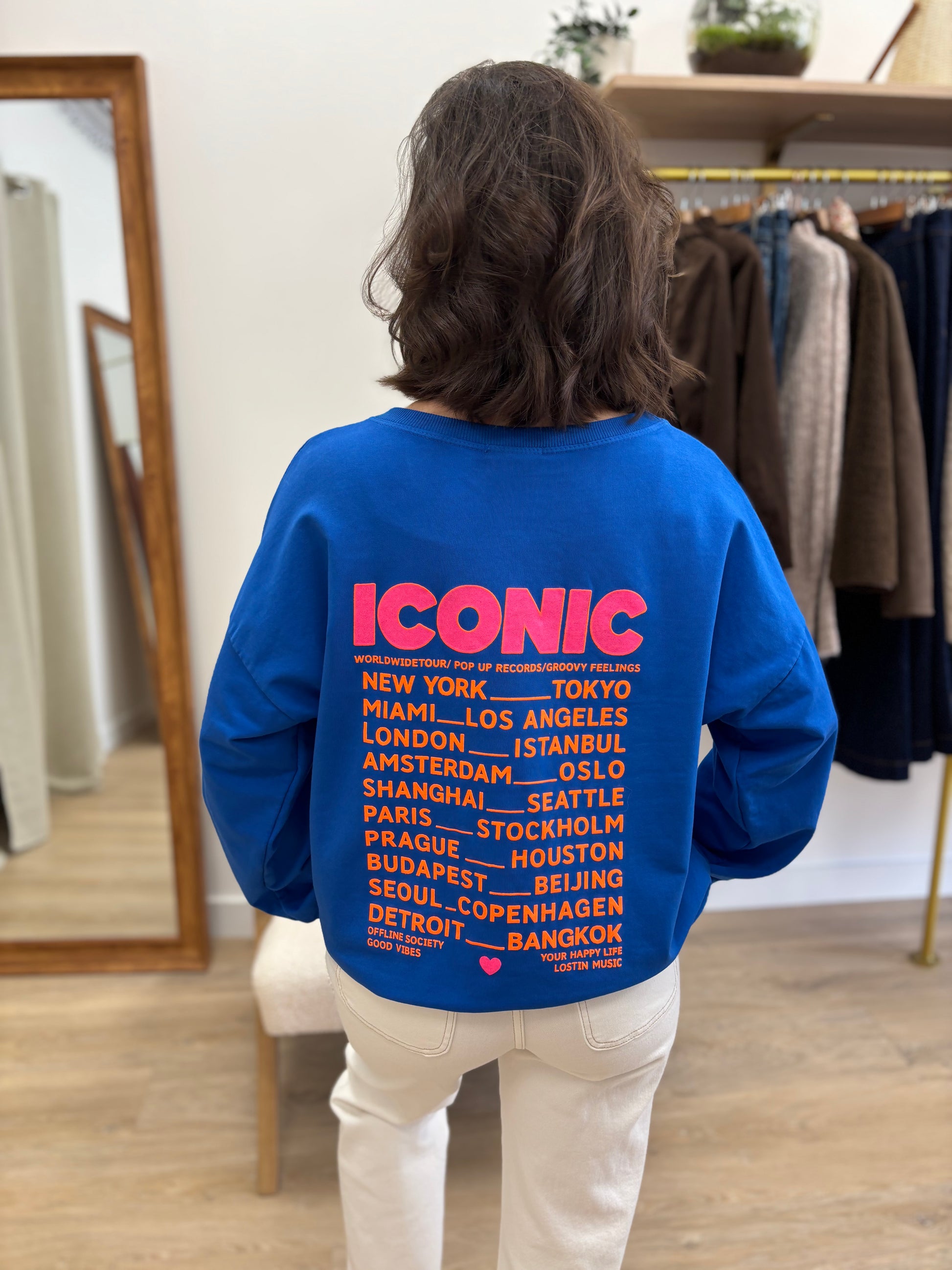 Sweat Iconic bleu