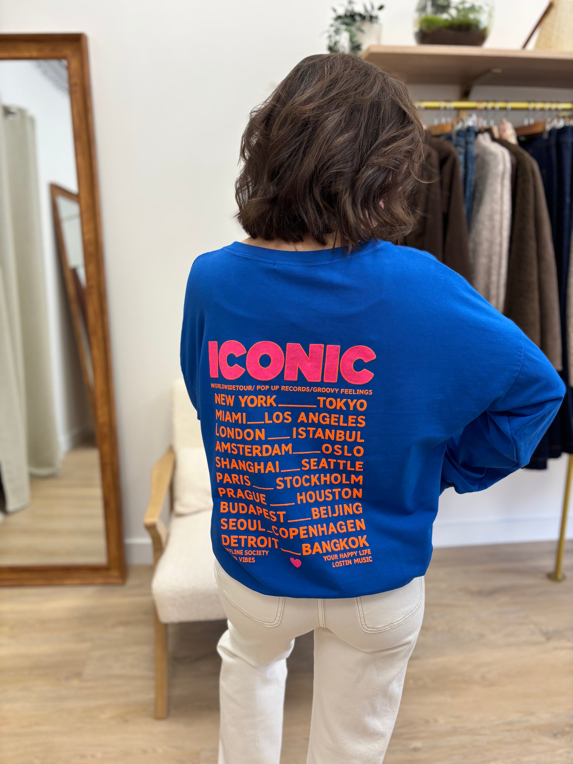 Sweat Iconic bleu