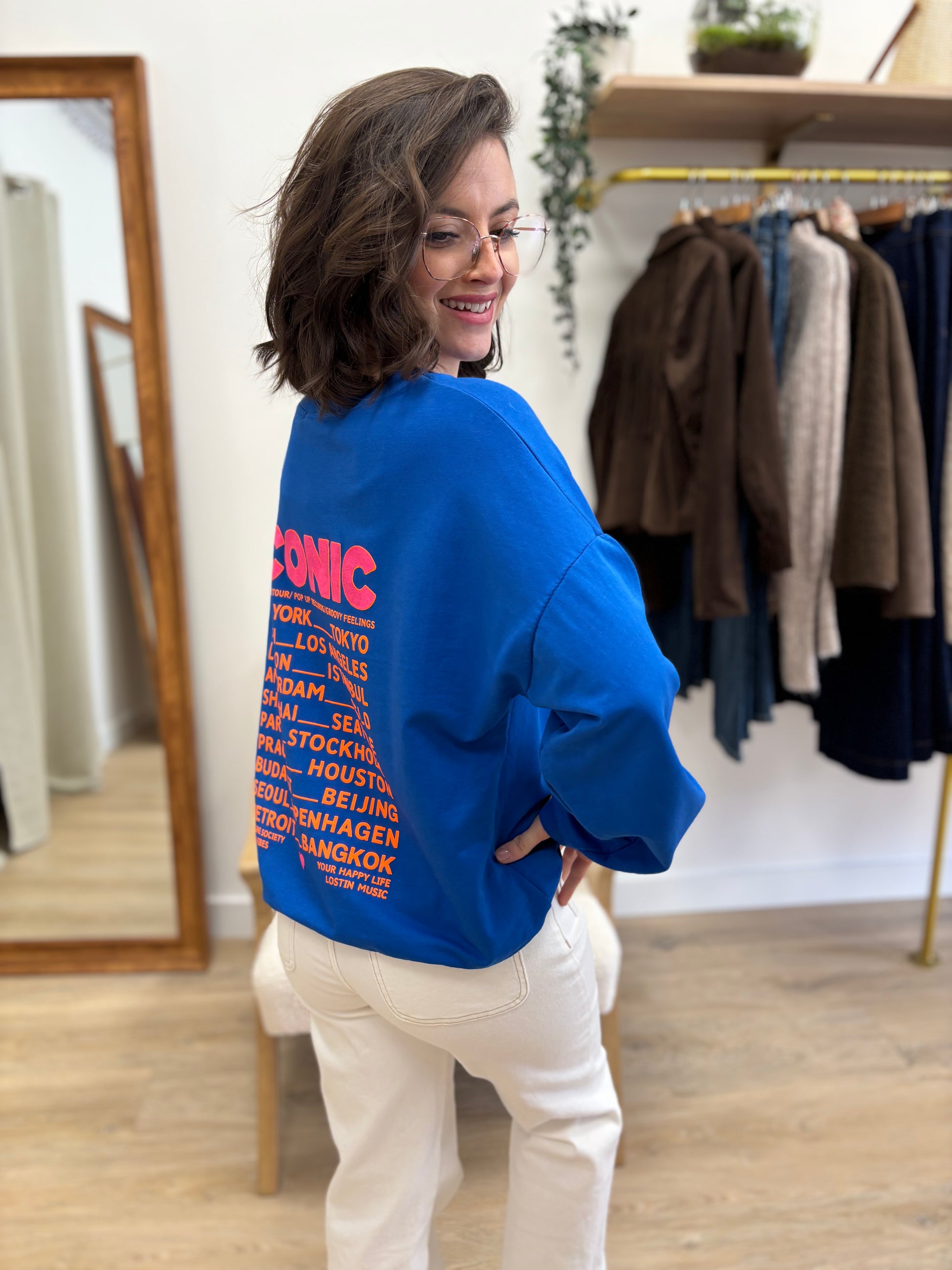 Sweat Iconic bleu