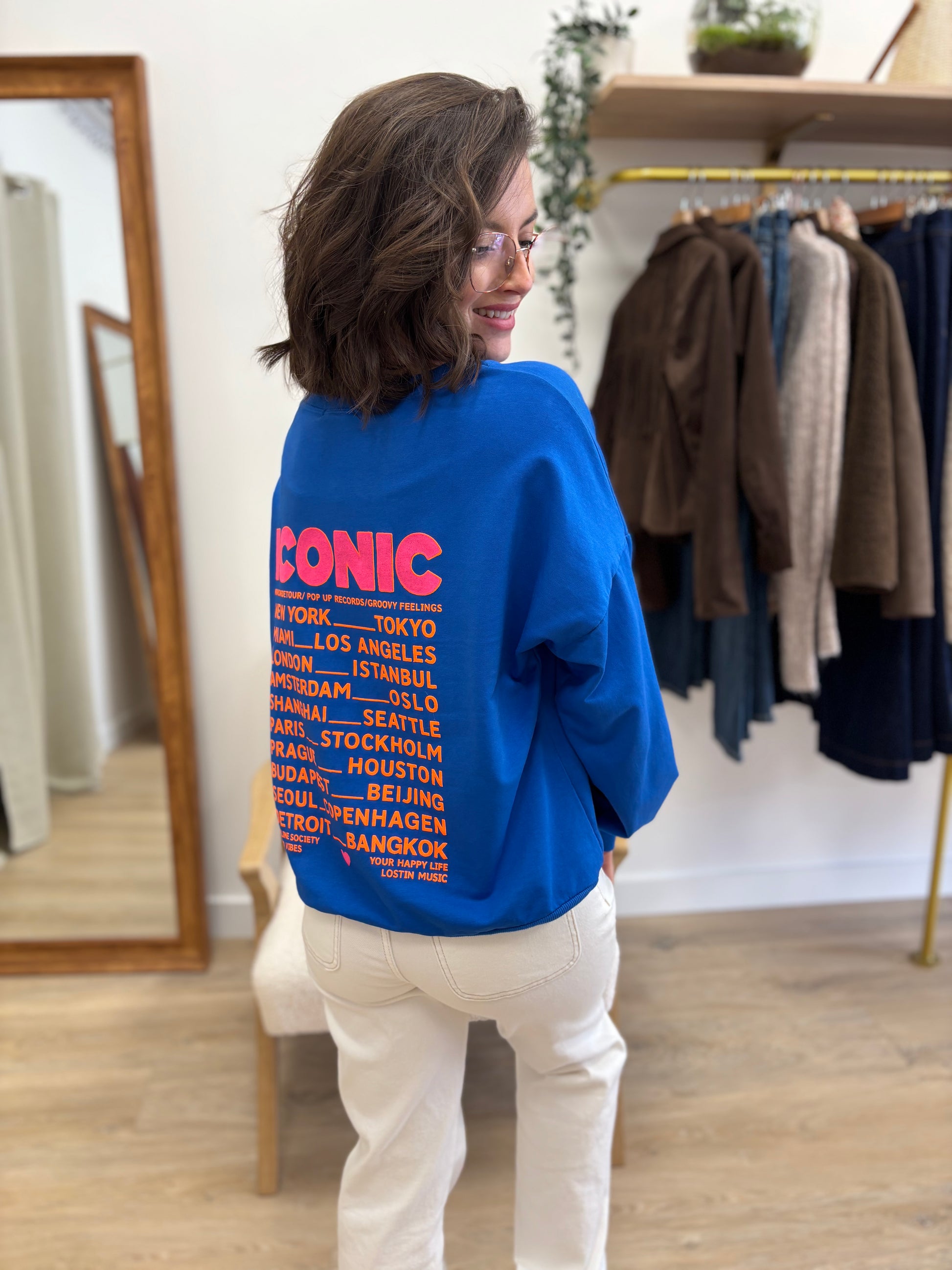 Sweat Iconic bleu