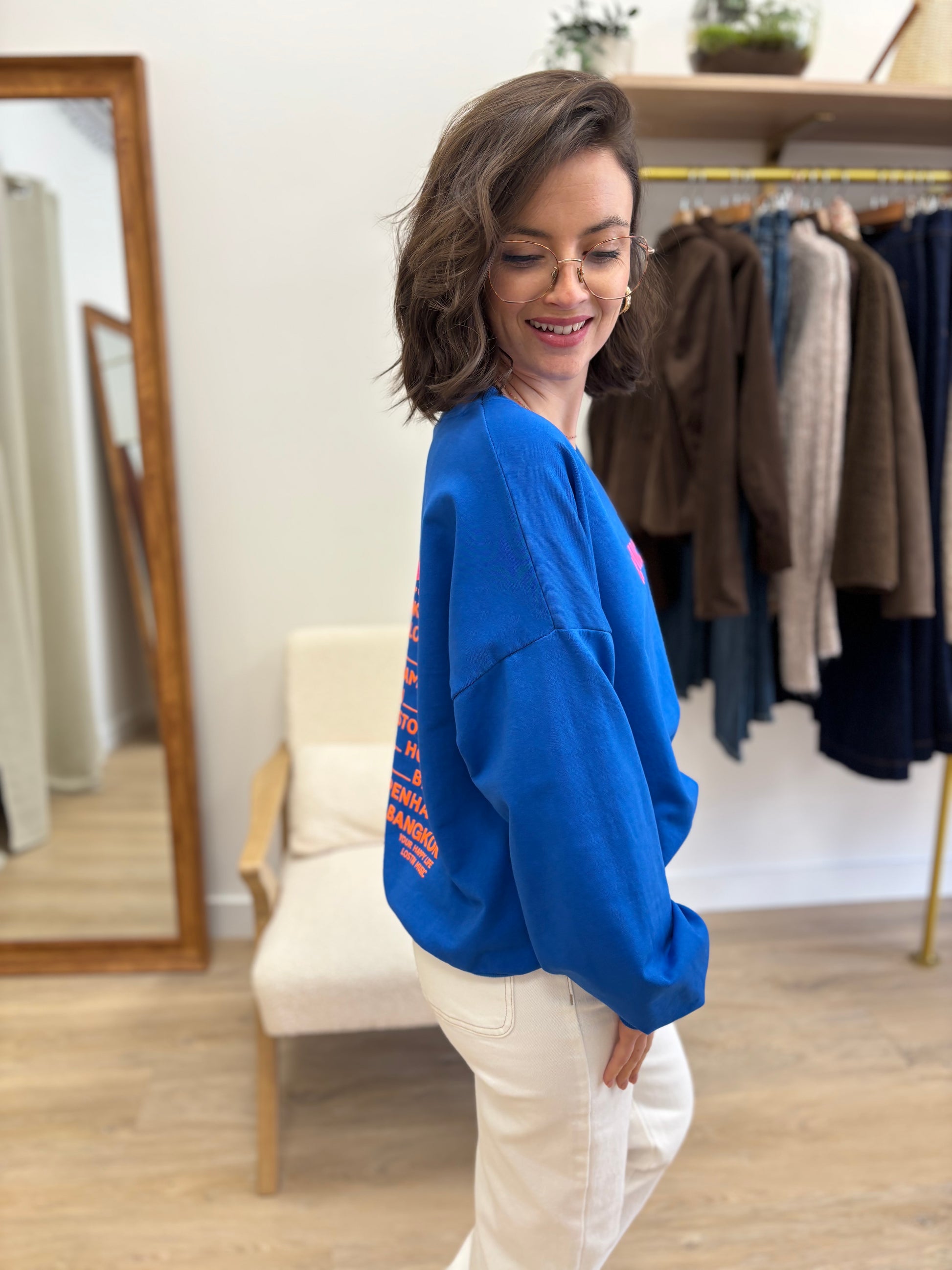 Sweat Iconic bleu