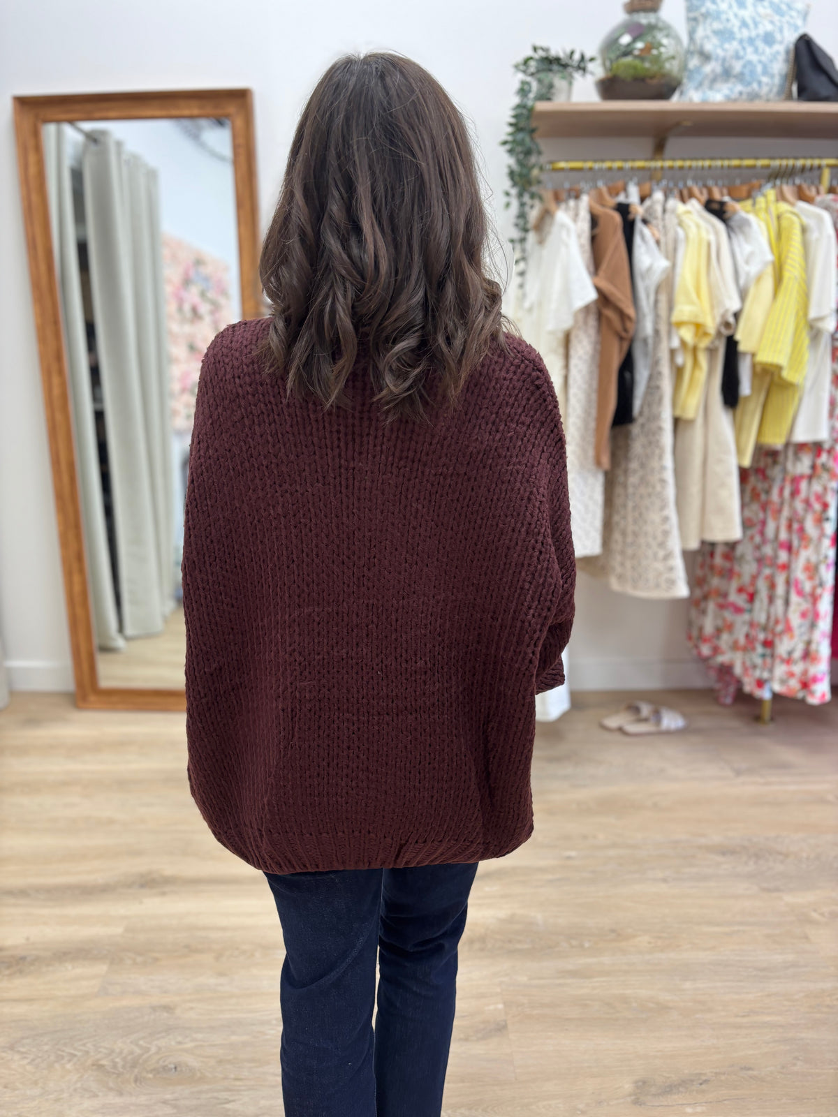 Gilet Laure Aubergine