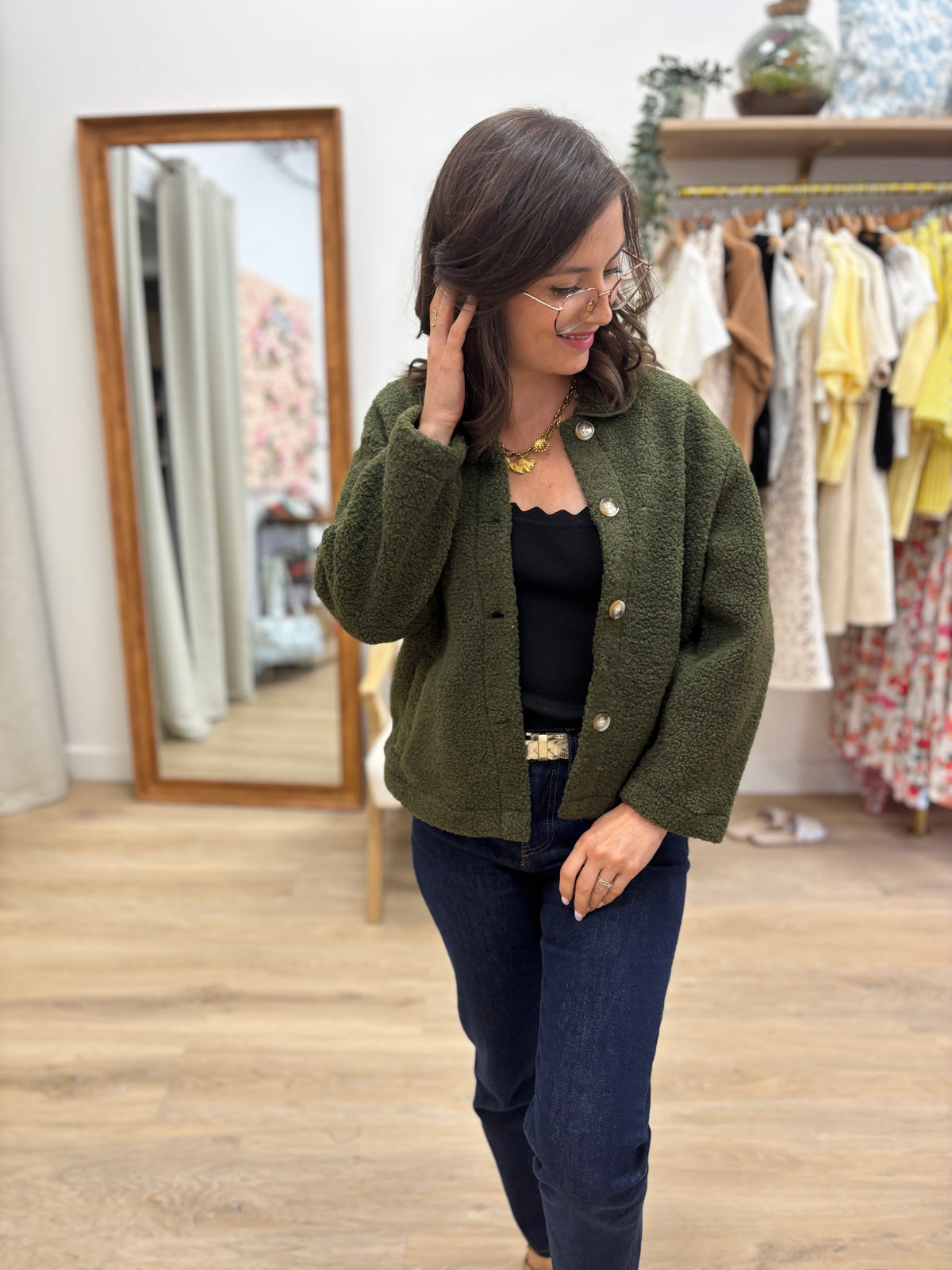 Manteau Elisa kaki