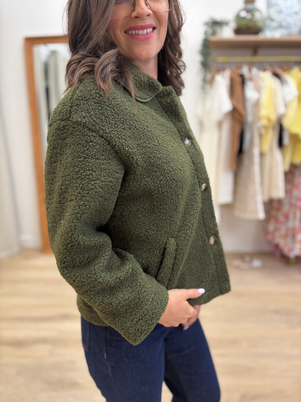 Manteau Elisa kaki
