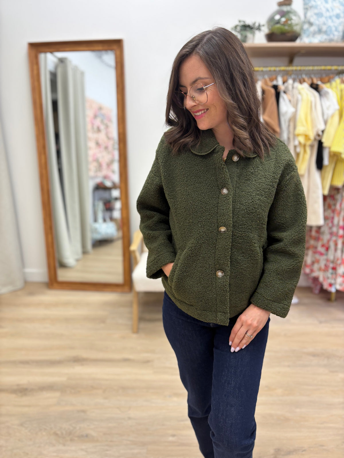 Manteau Elisa kaki
