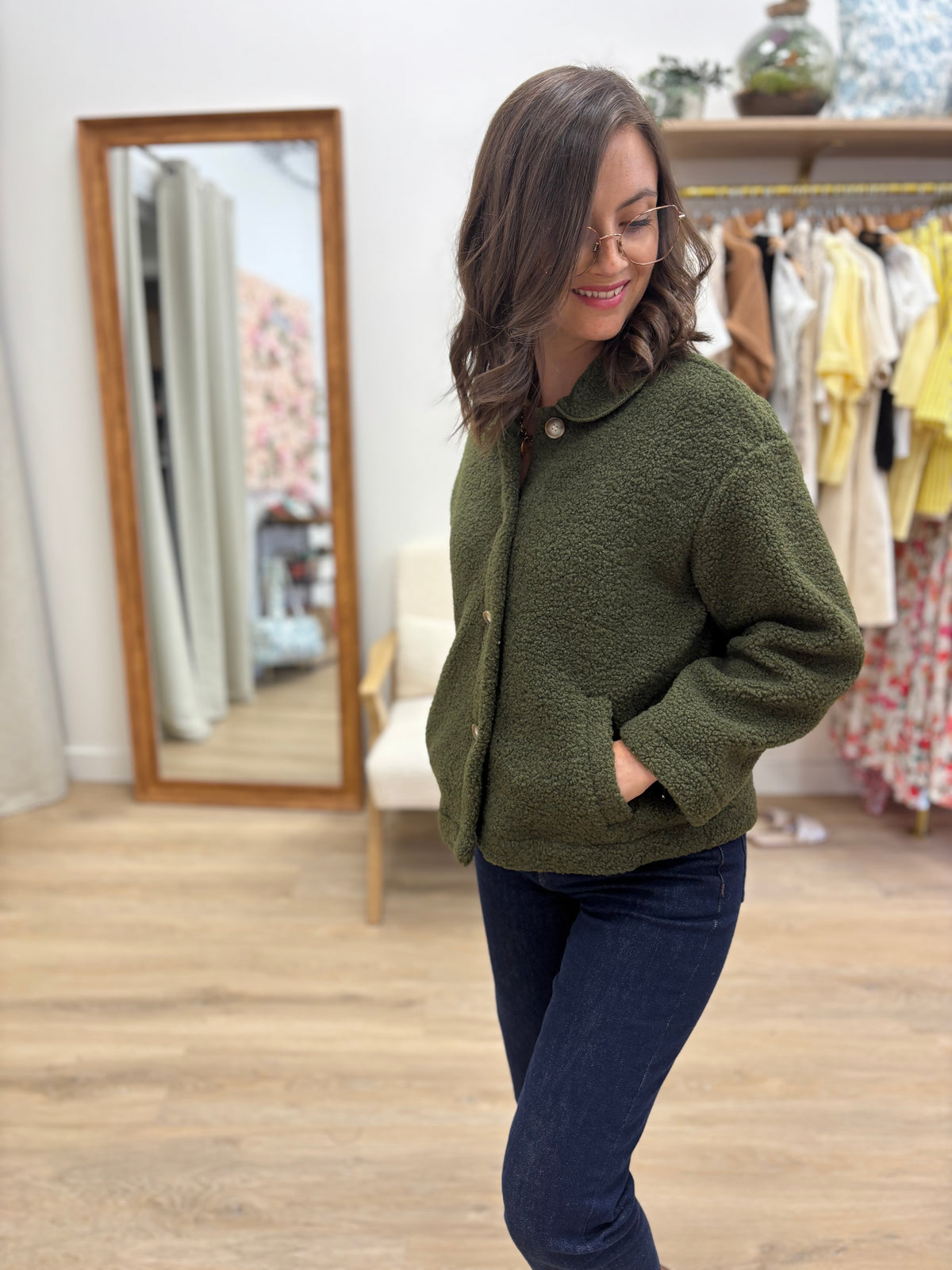 Manteau Elisa kaki