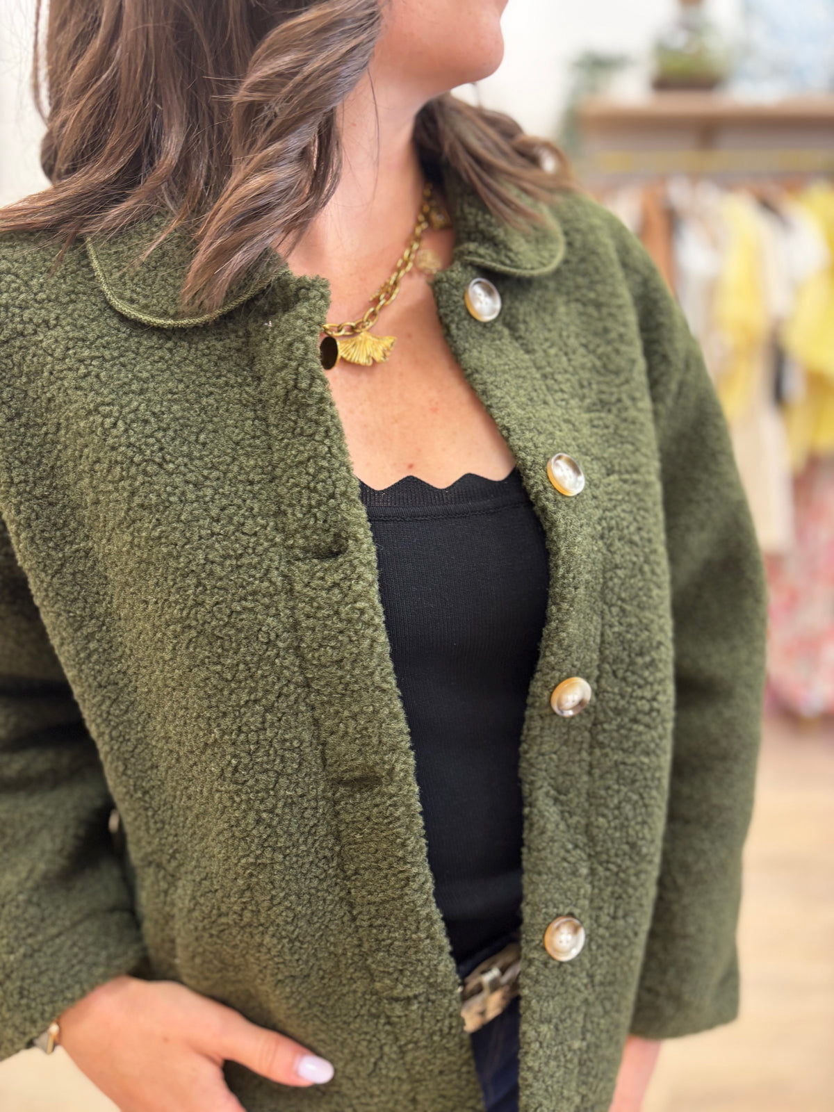 Manteau Elisa kaki