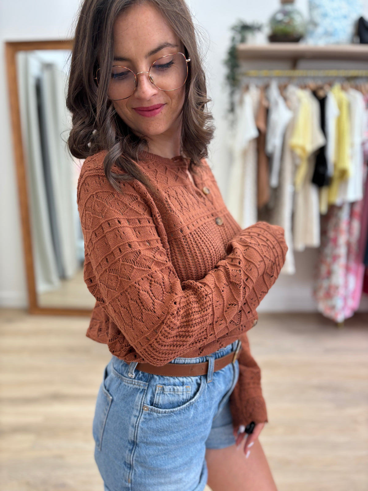 Gilet Audrey terracotta