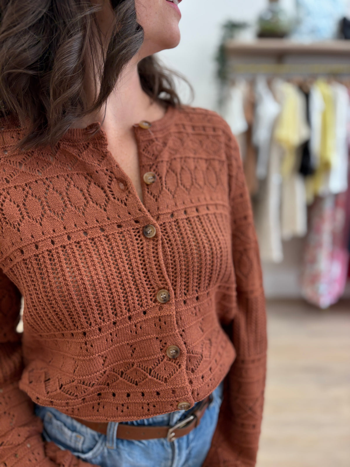 Gilet Audrey terracotta