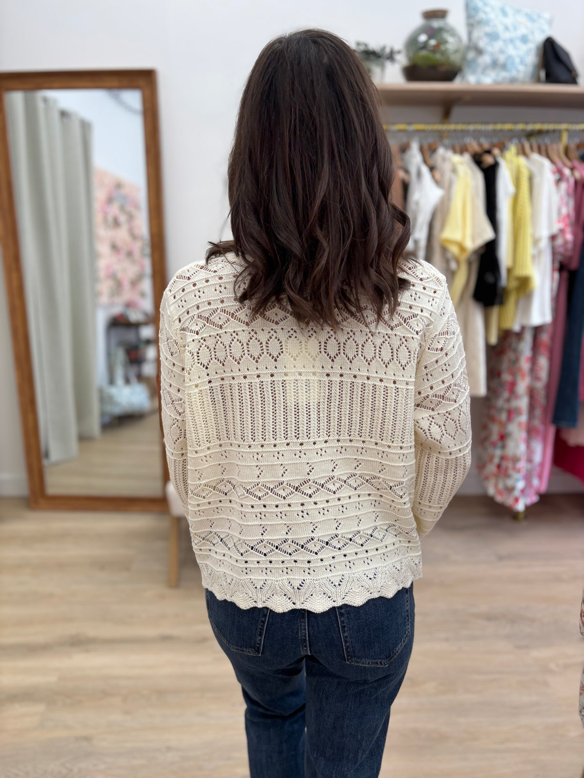Gilet Audrey crème