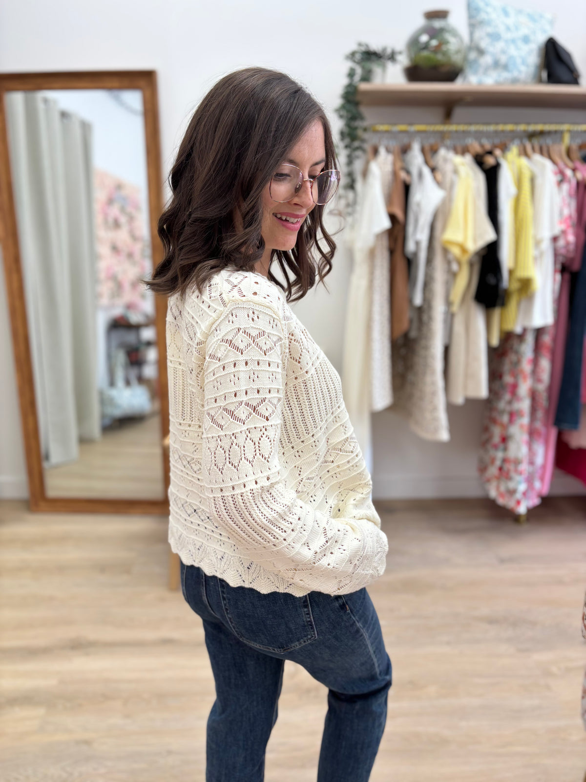 Gilet Audrey crème