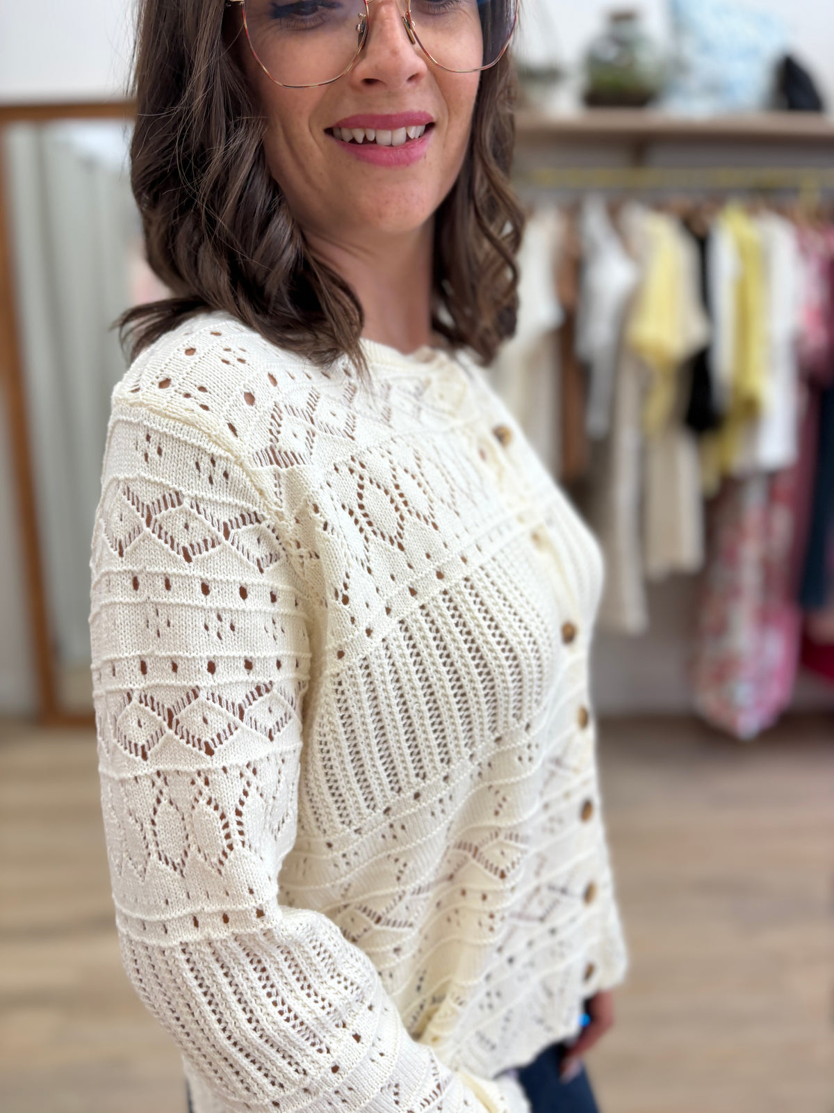 Gilet Audrey crème