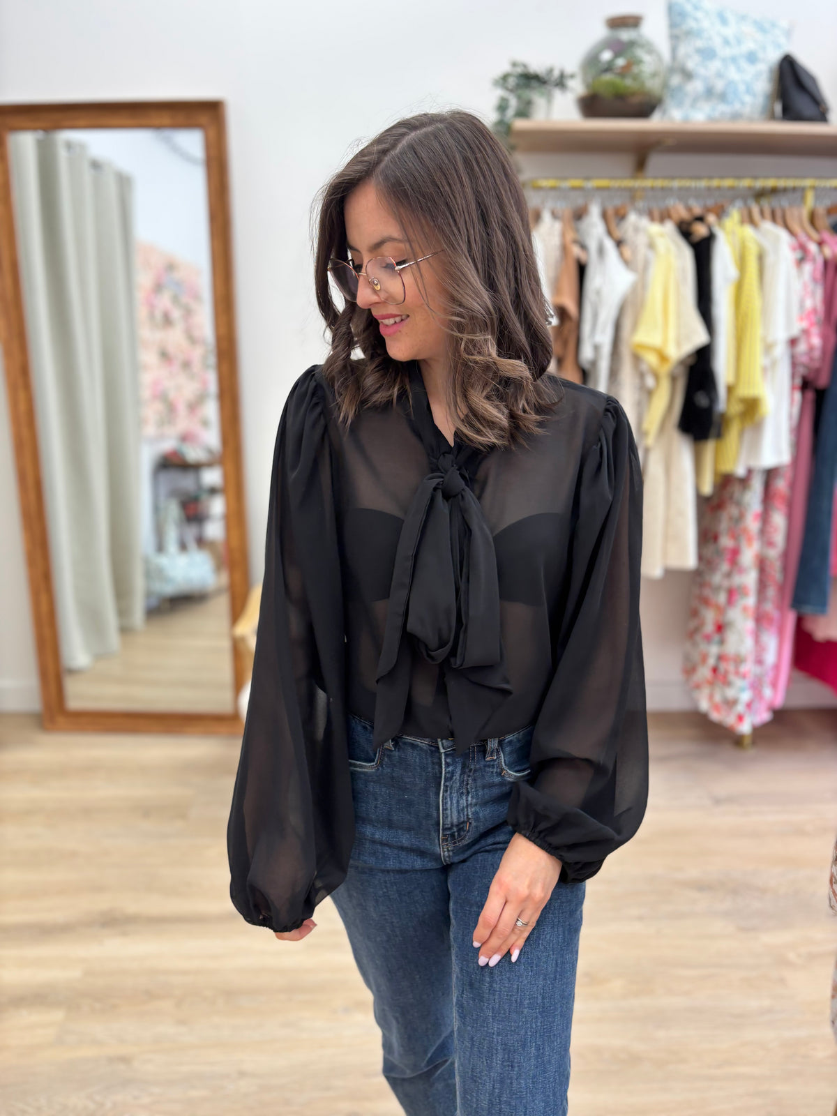Blouse Azélie noire