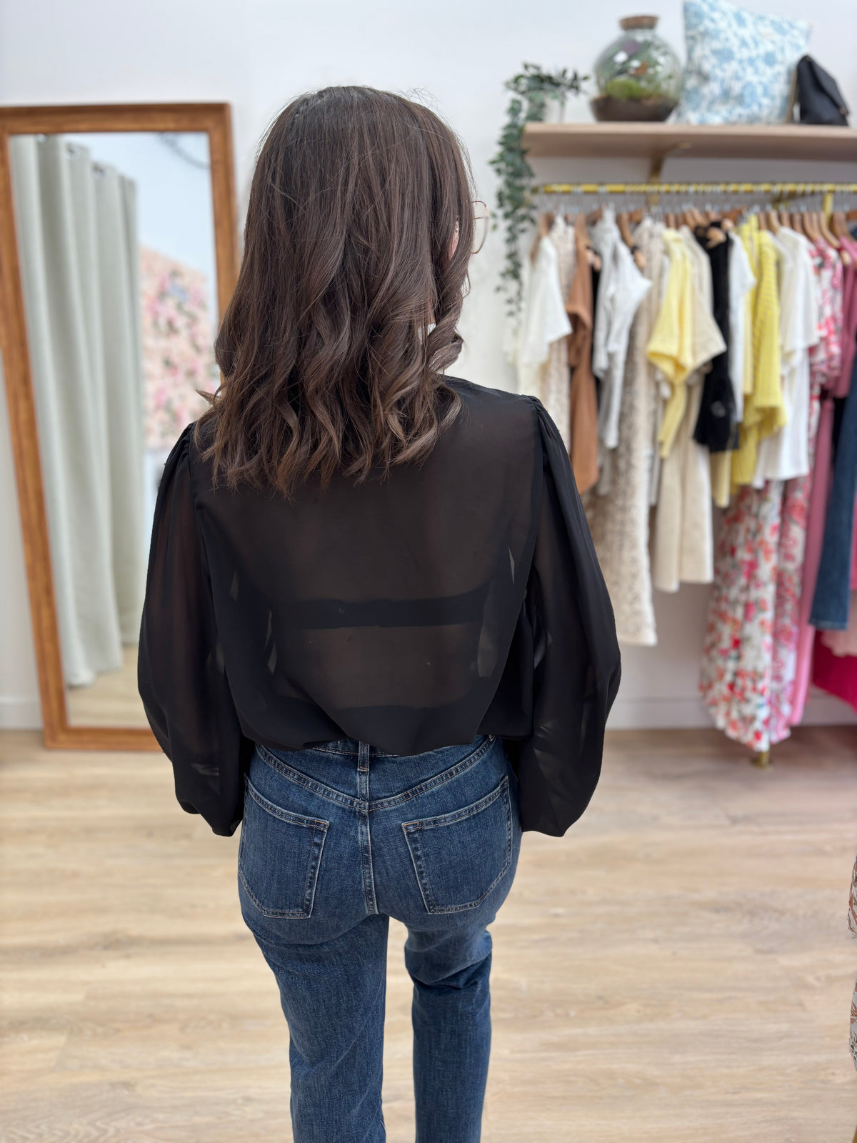 Blouse Azélie noire