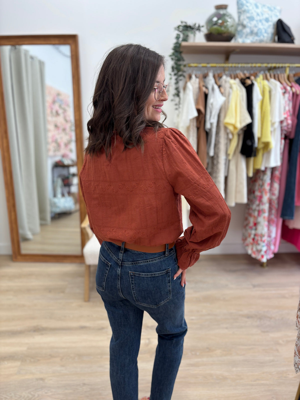 Blouse Mona brun