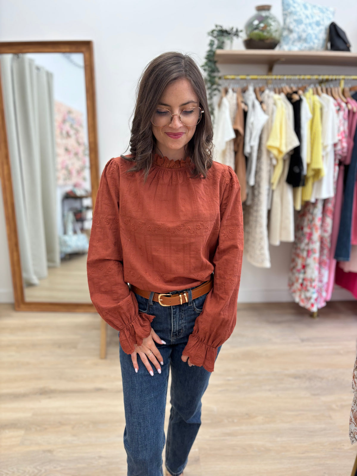 Blouse Mona brun