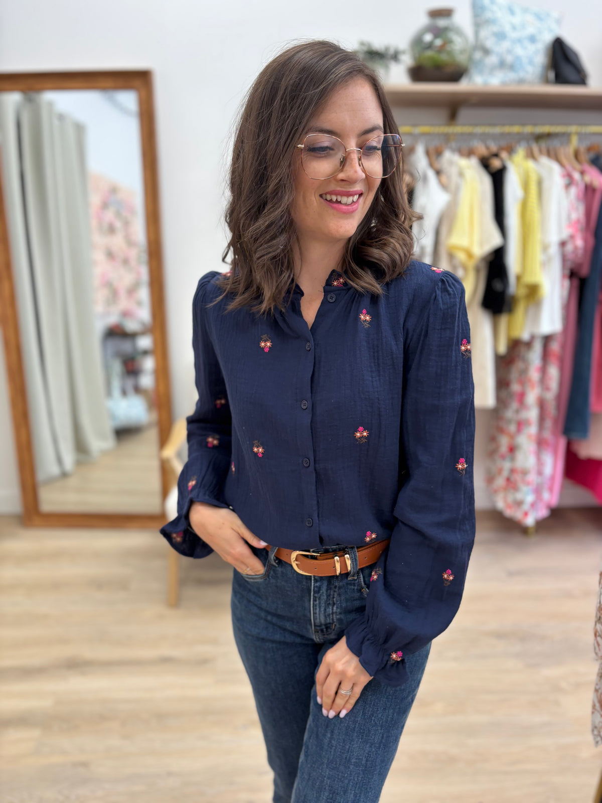 Chemise Laurence bleu