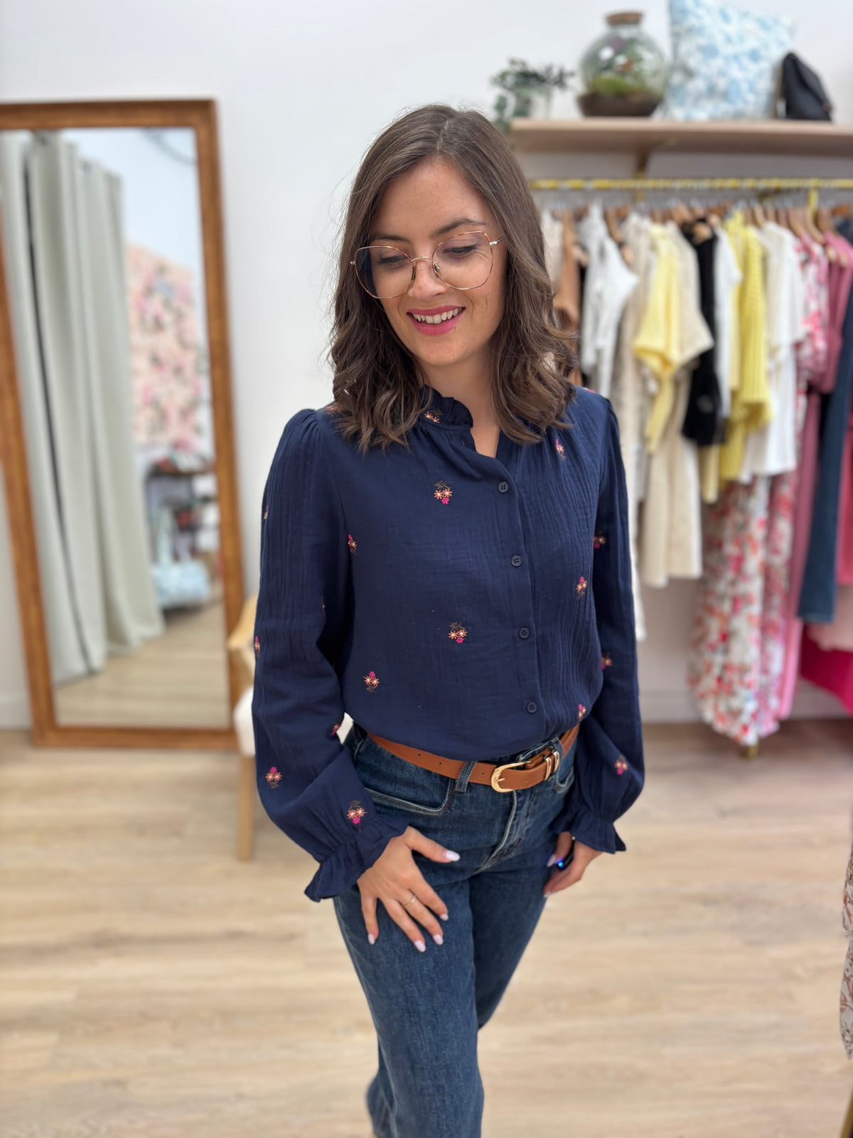 Chemise Laurence bleu