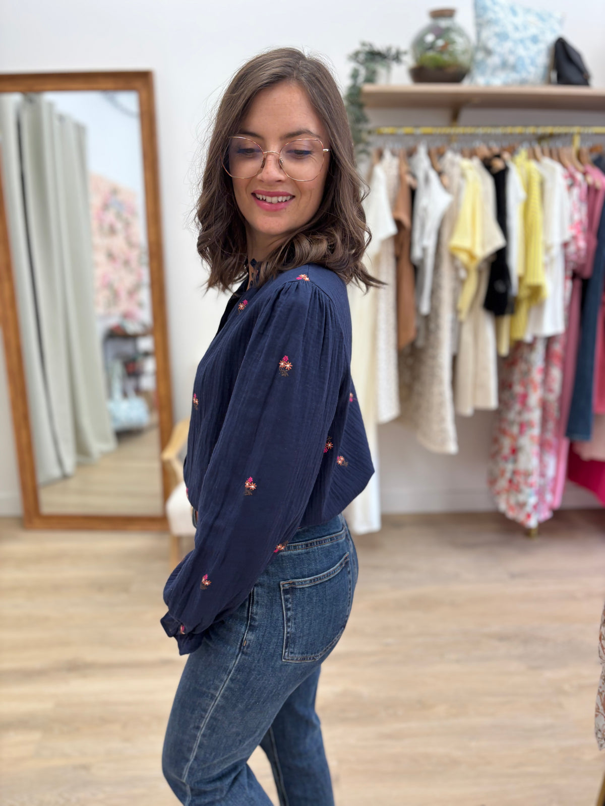 Chemise Laurence bleu