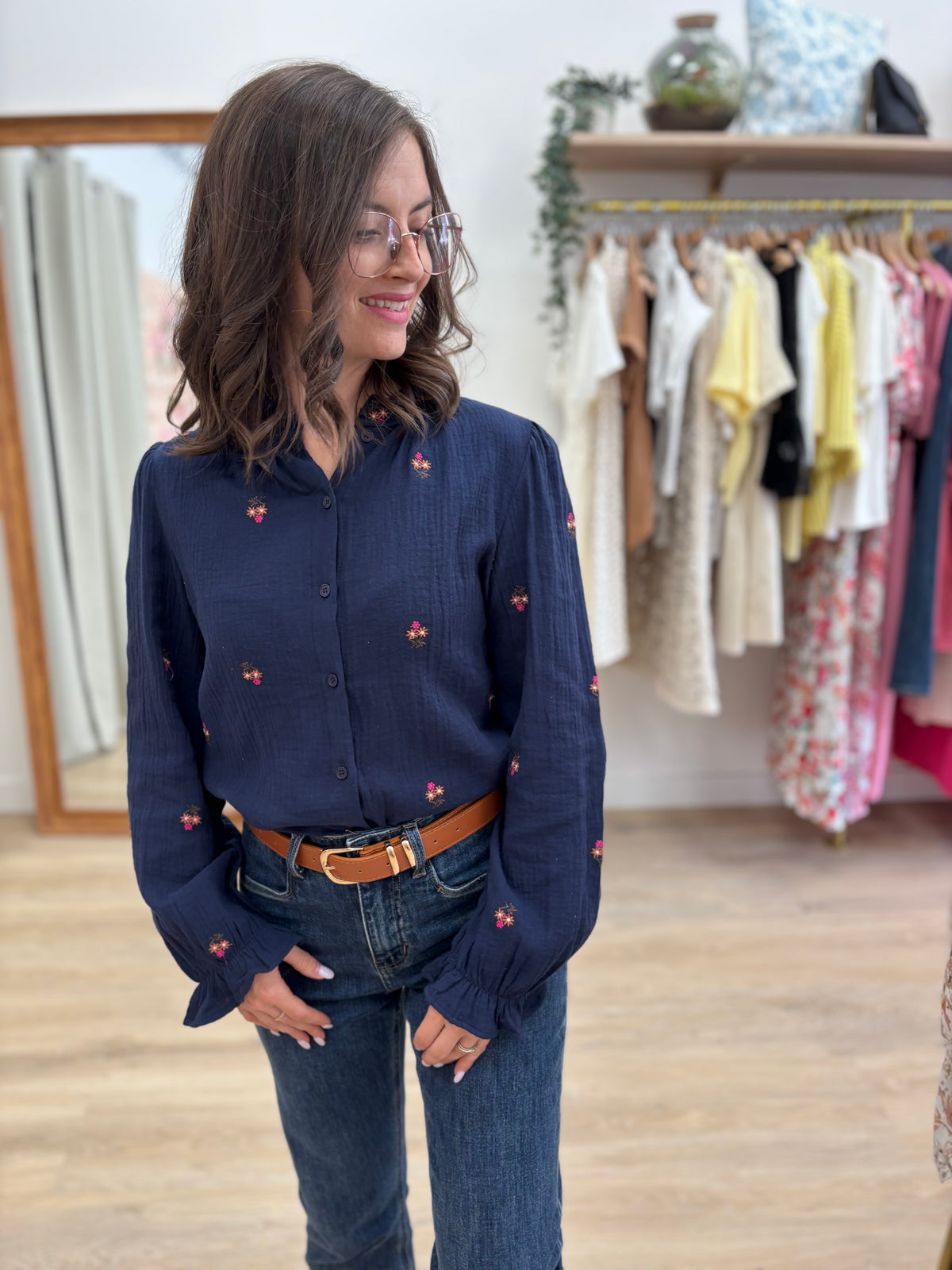 Chemise Laurence bleu