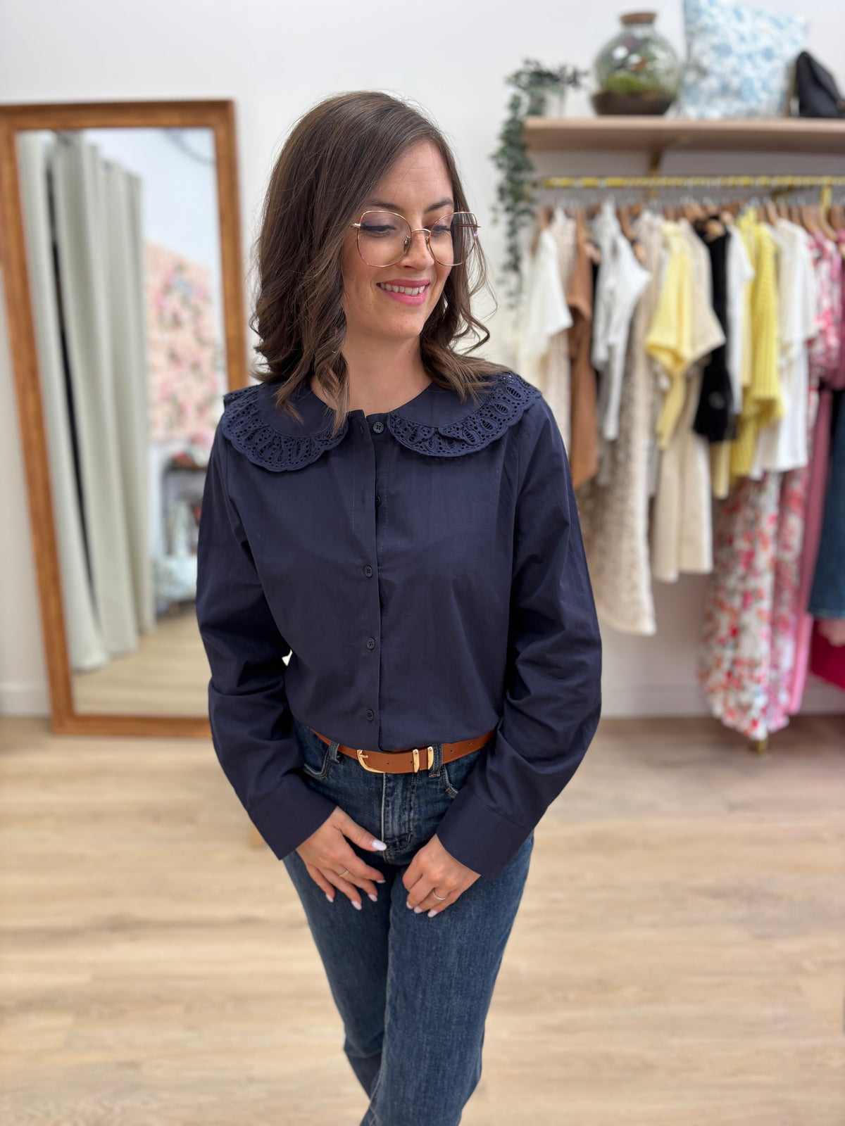 Chemise Hélène bleu