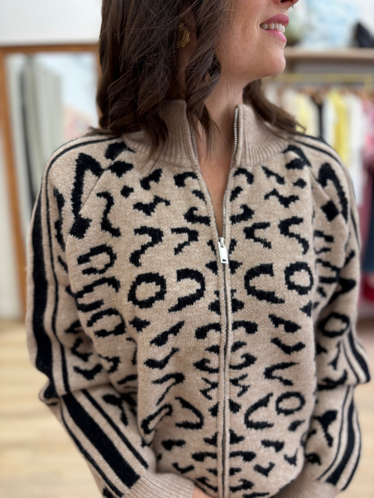 Gilet Léonie taupe