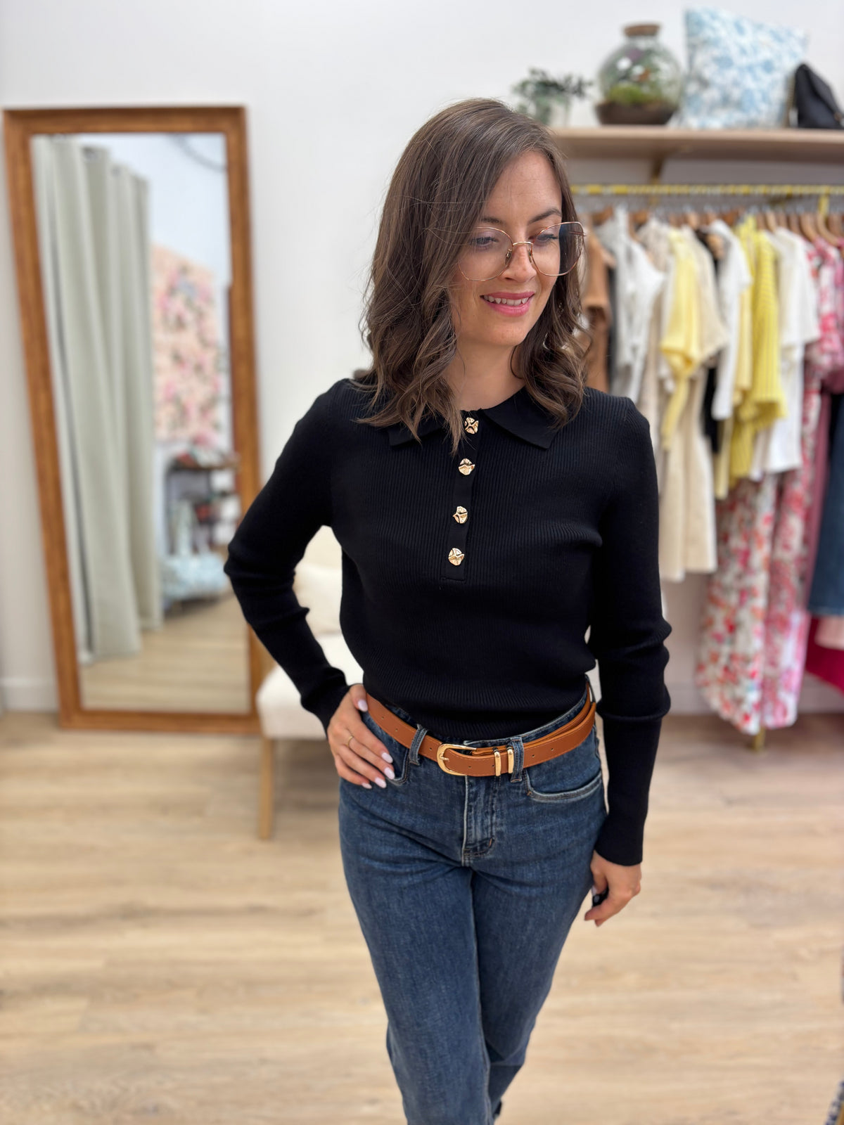 Top Ilana noir