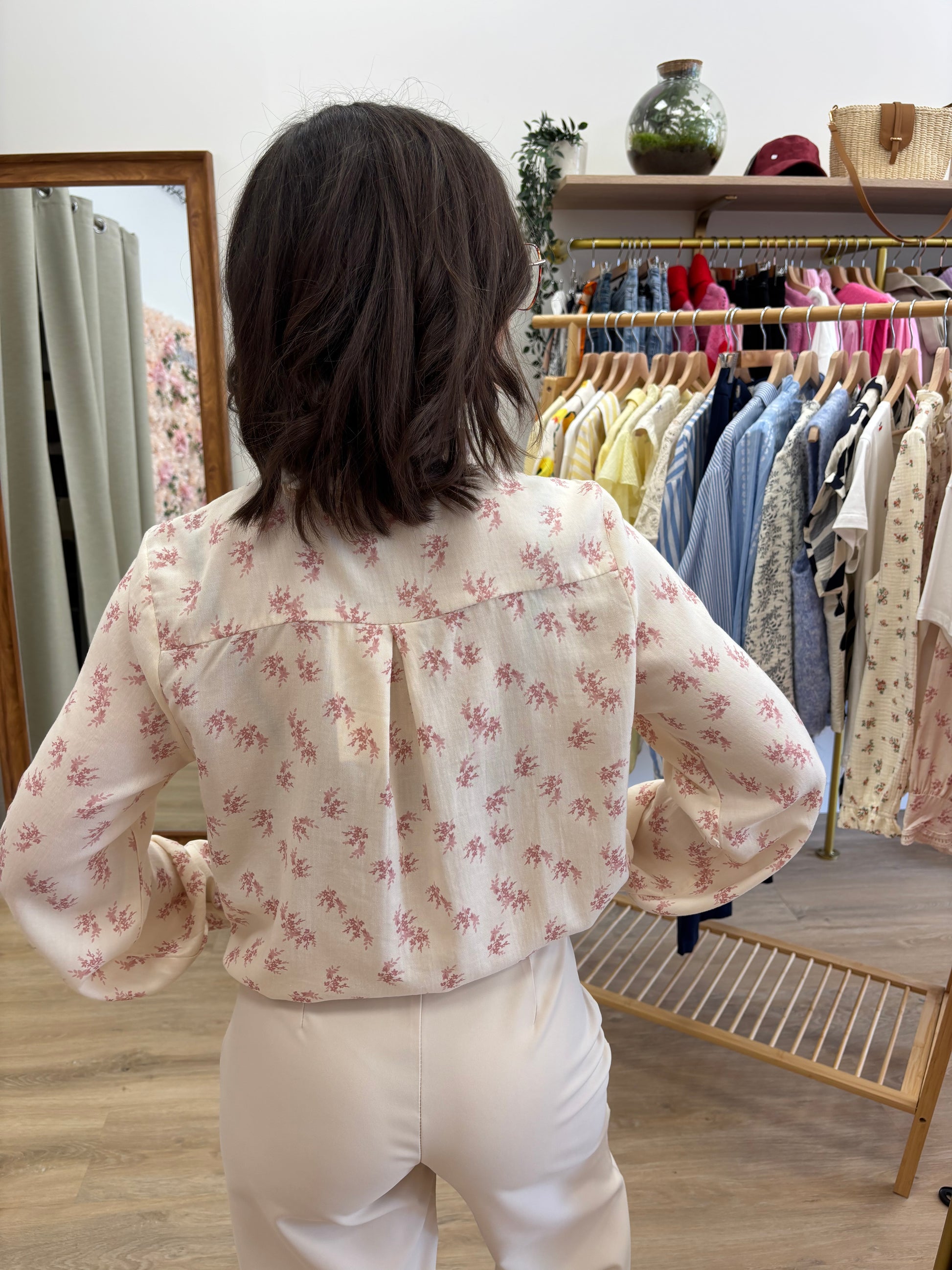 Chemise Anne rose
