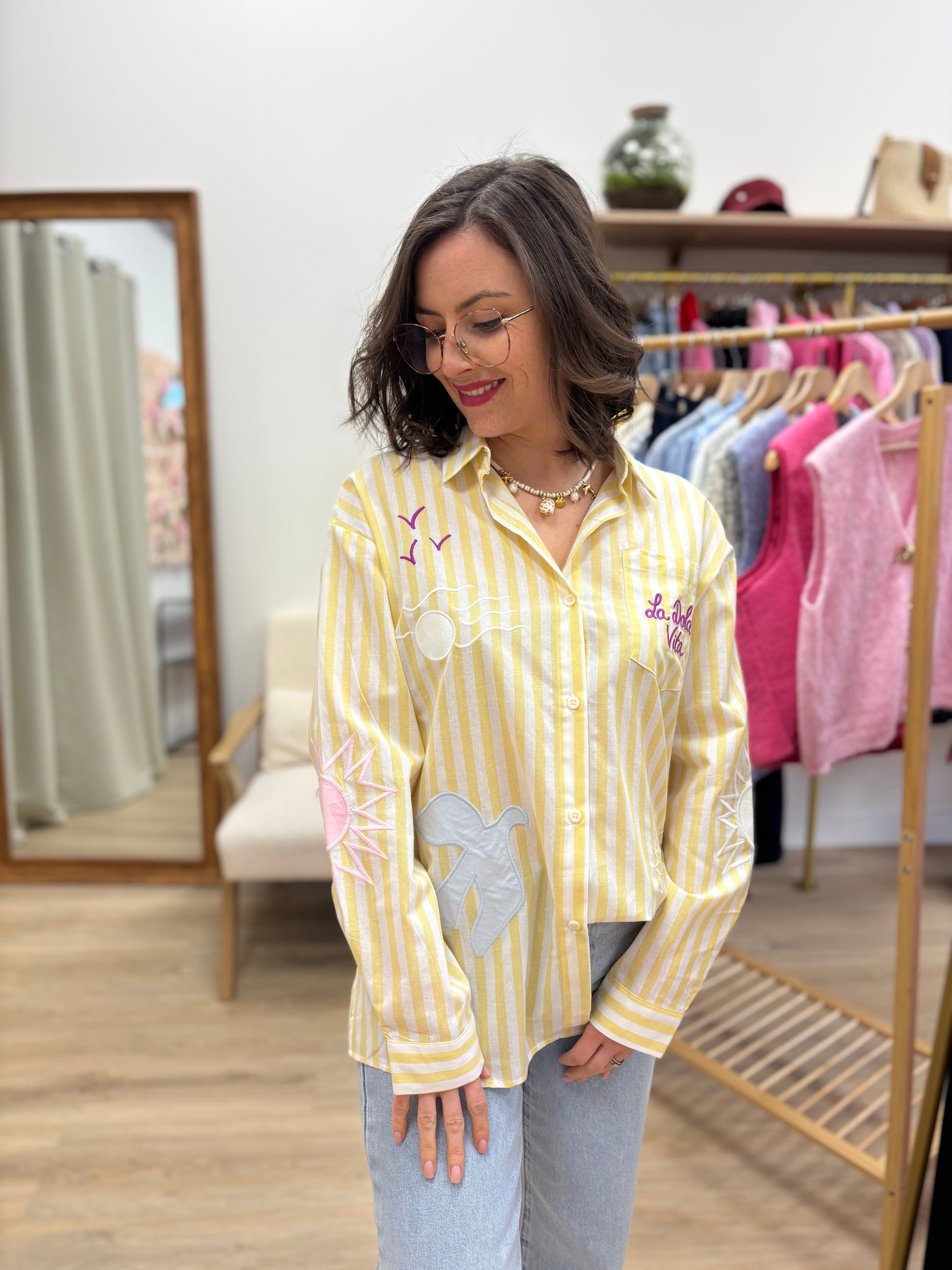 Chemise Dolly jaune
