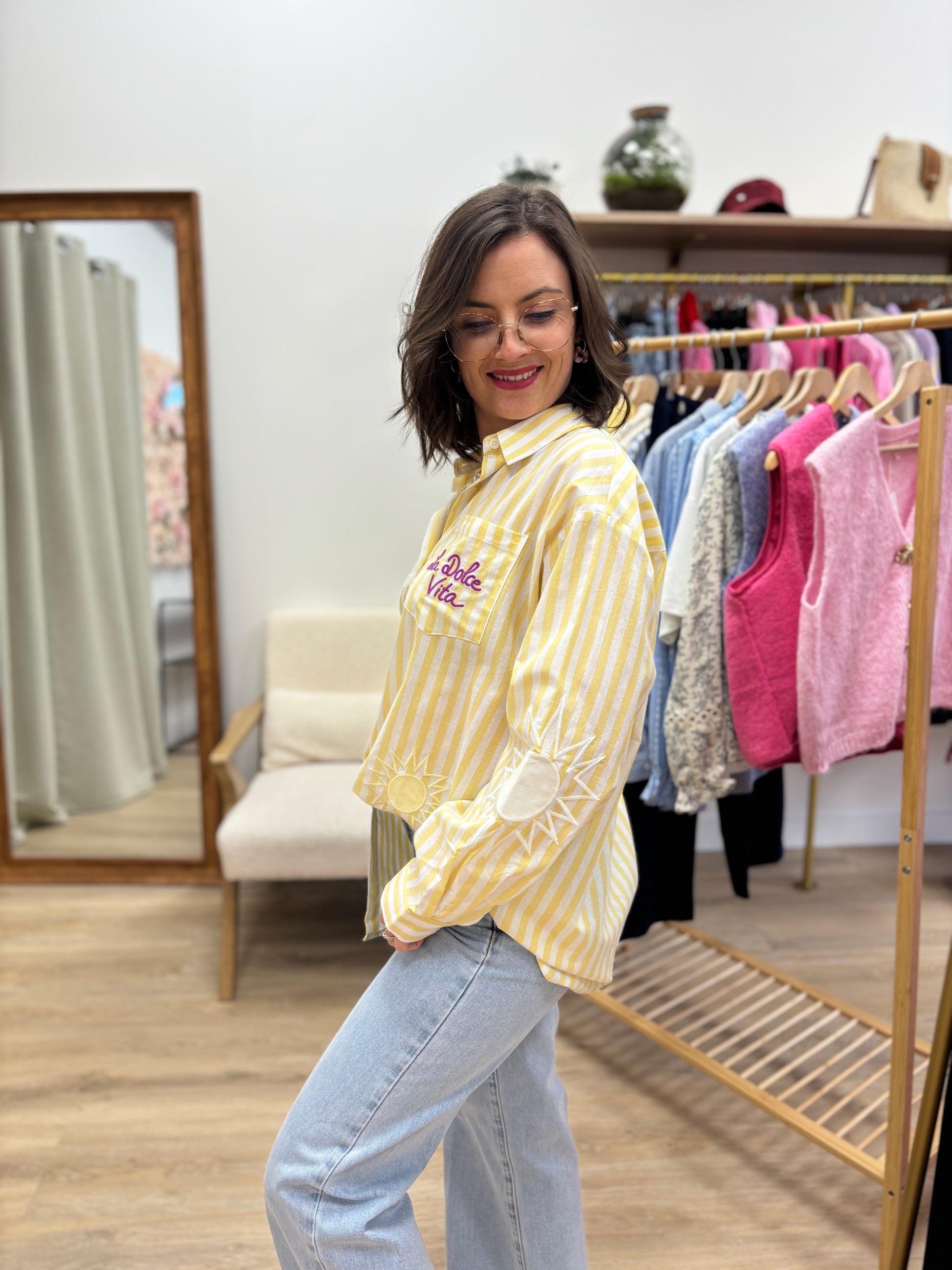 Chemise Dolly jaune